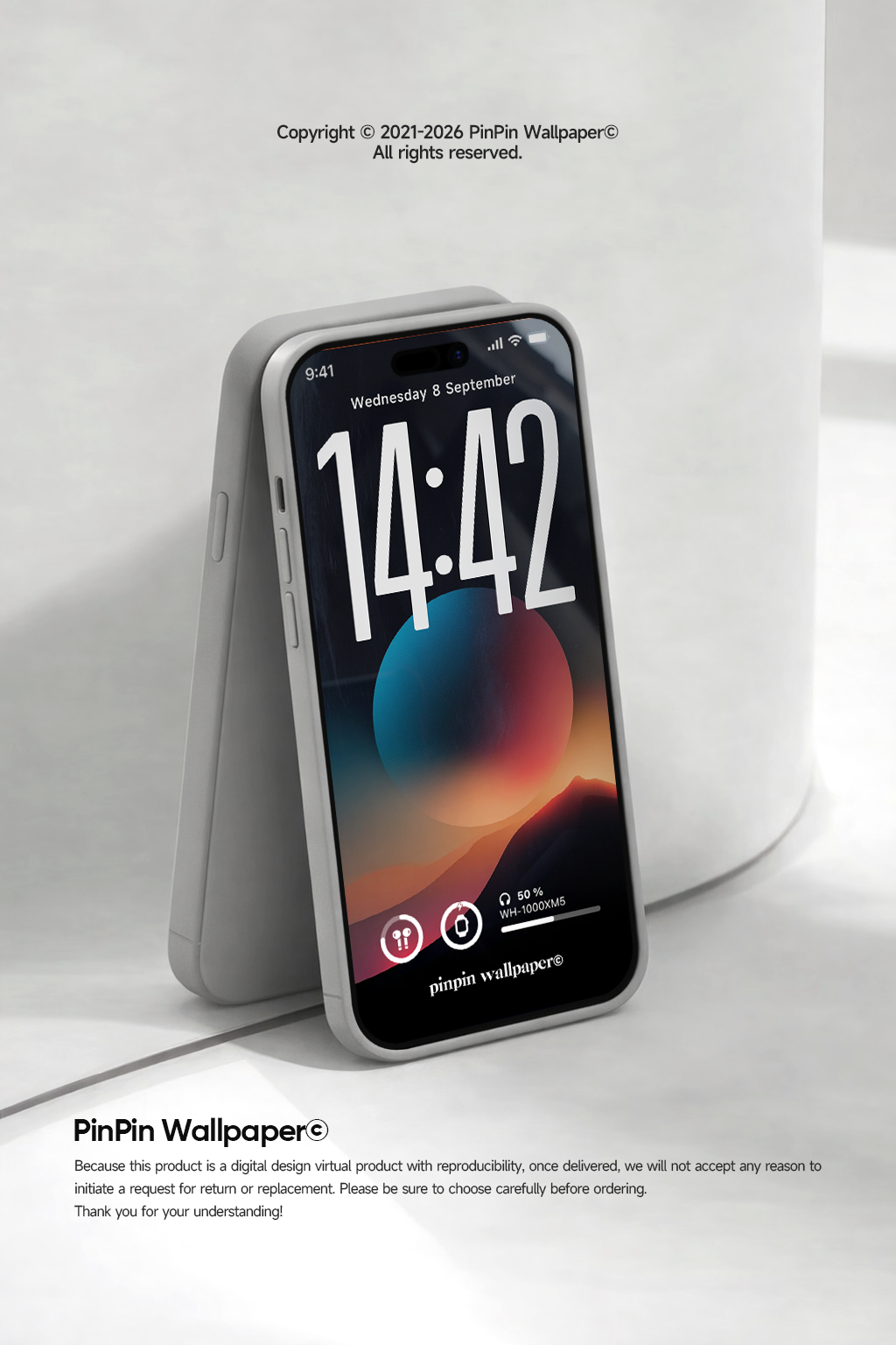 4K HD Phone Wallpaper Background - NO.6042 Minimalist Gradient Style wallpapers for iPhone and Android