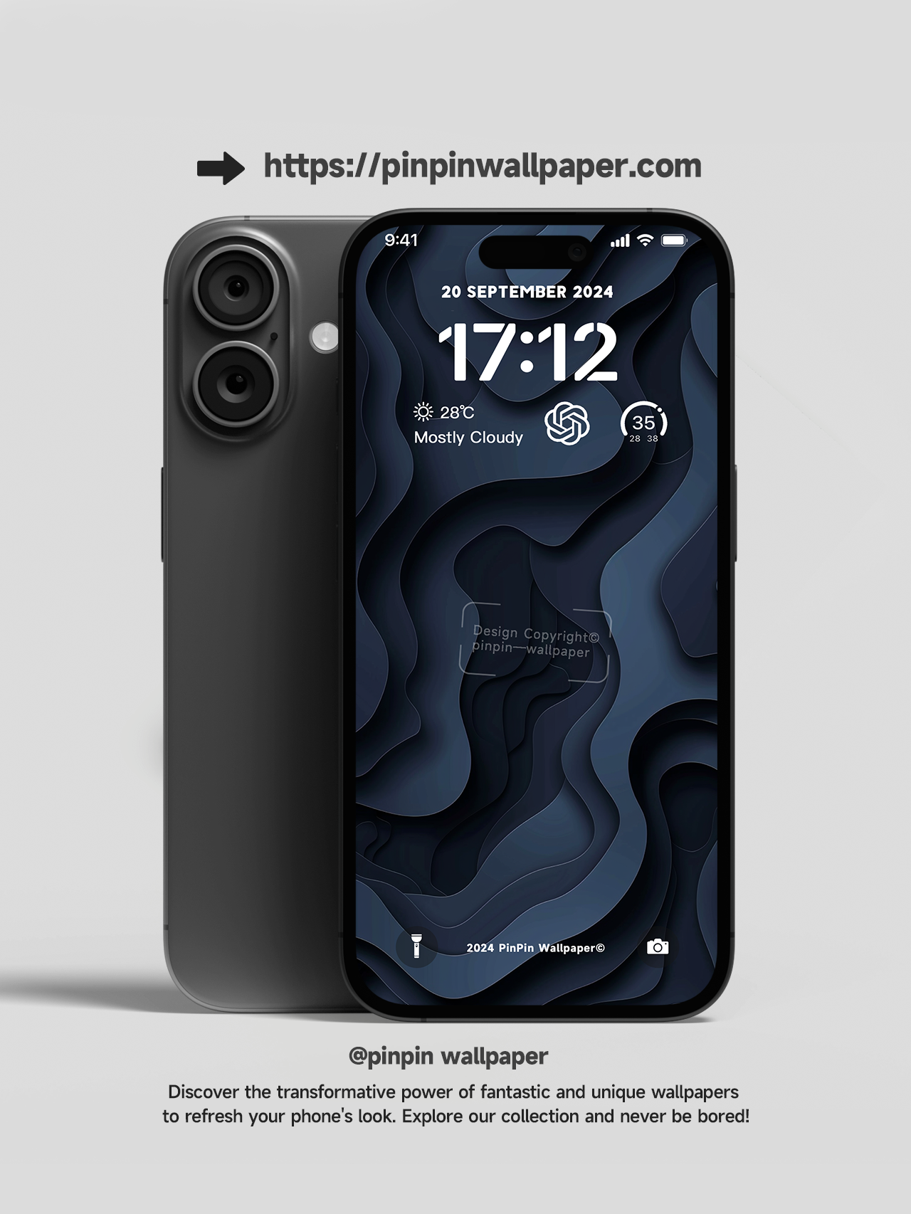 4K HD 壁紙の背景 - iPhone および Android 向け Black Universe Series20