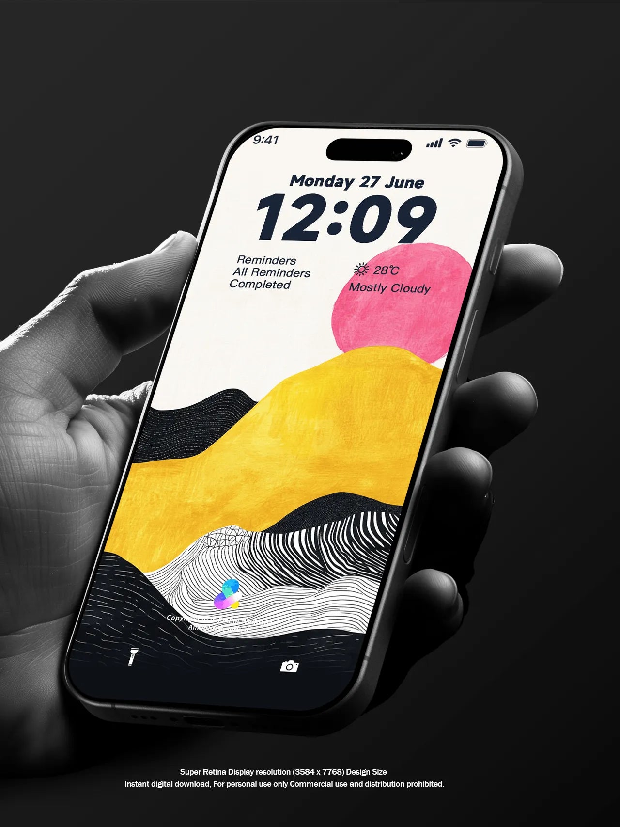 4K HD 壁紙の背景 - iPhone および Android 向け Black Universe Series20