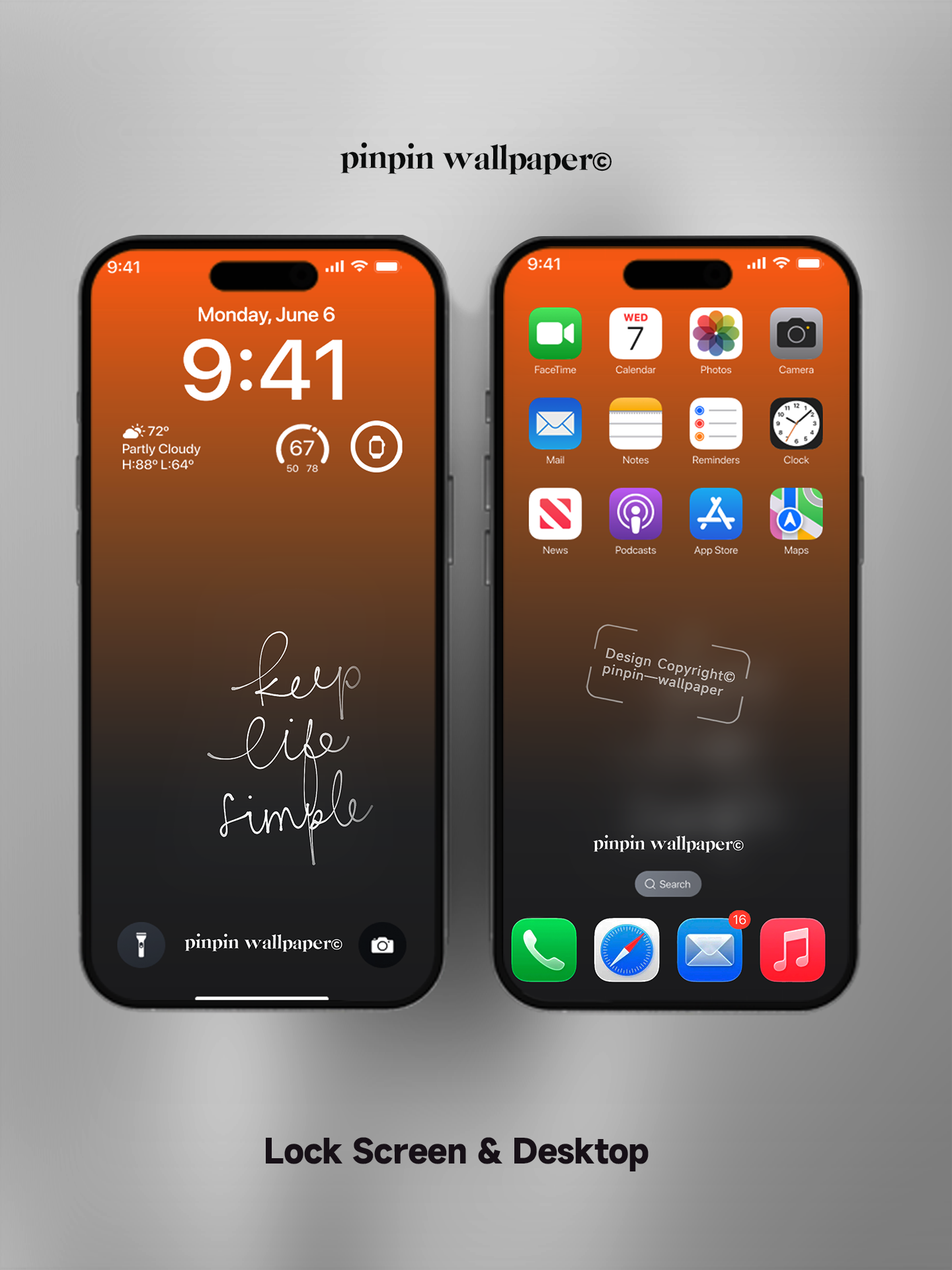 4K HD Phone Wallpaper Background - NO.5823 Minimalist Gradient Style wallpapers for iPhone and Android