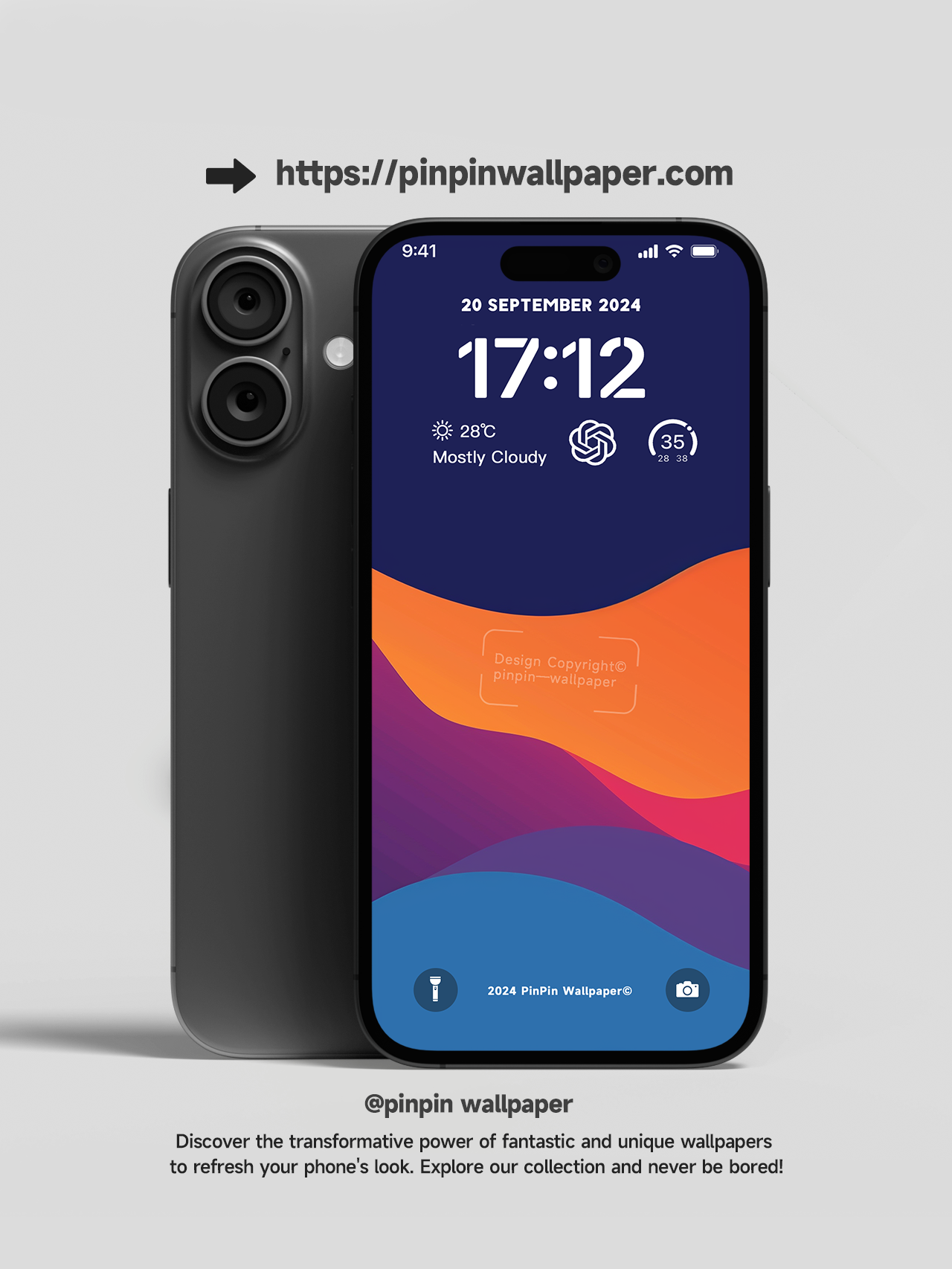 4K HD 壁紙の背景 - iPhone および Android 向け Black Universe Series20