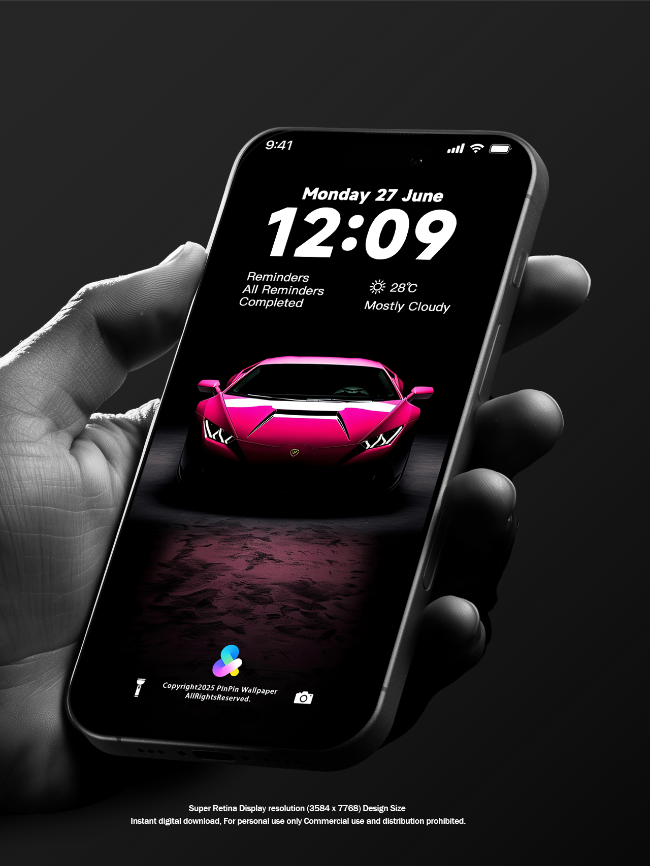 4K HD 壁紙の背景 - iPhone および Android 向け Black Universe Series20
