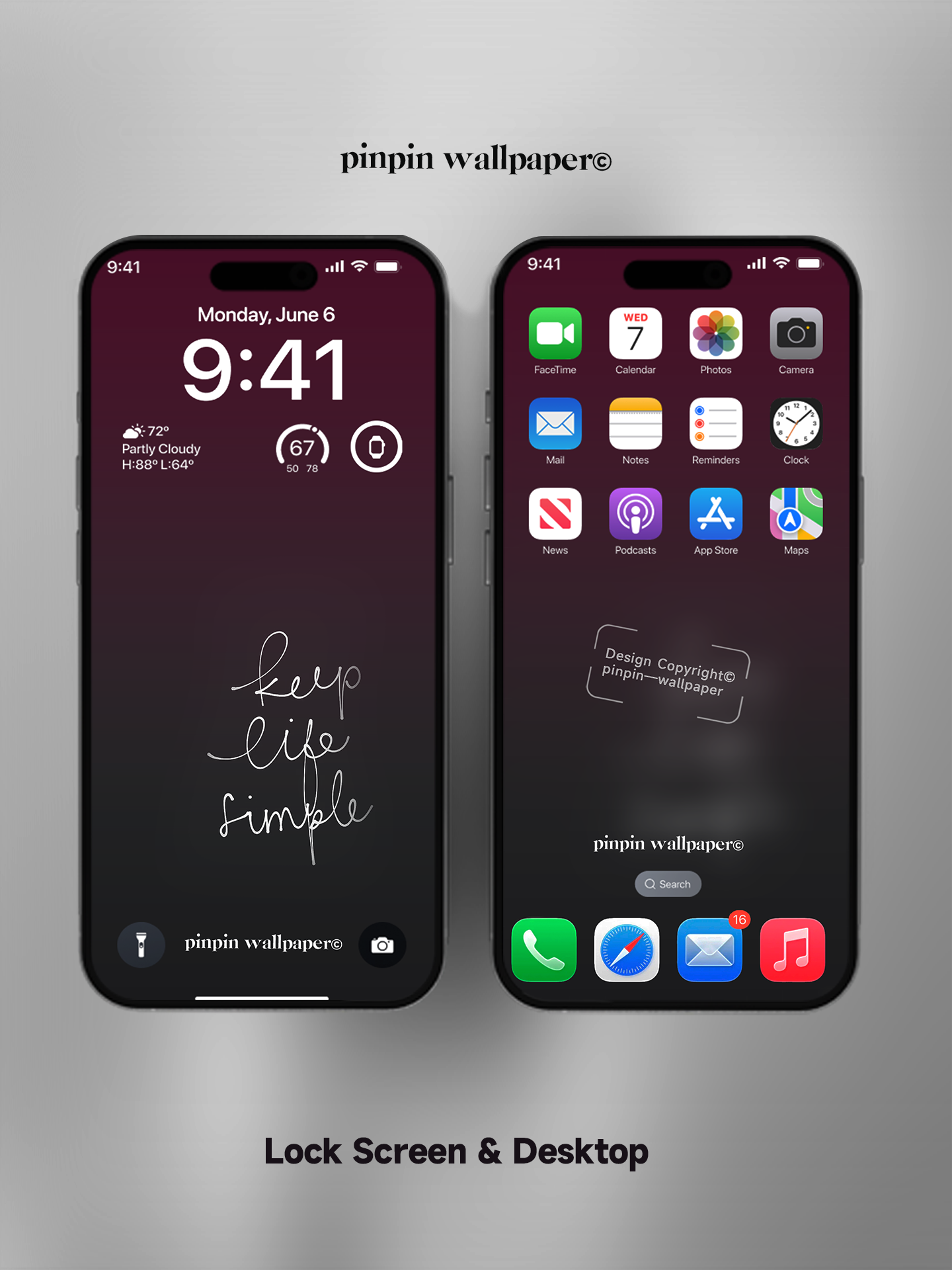 4K HD Phone Wallpaper Background - NO.5826 Minimalist Gradient Style wallpapers for iPhone and Android