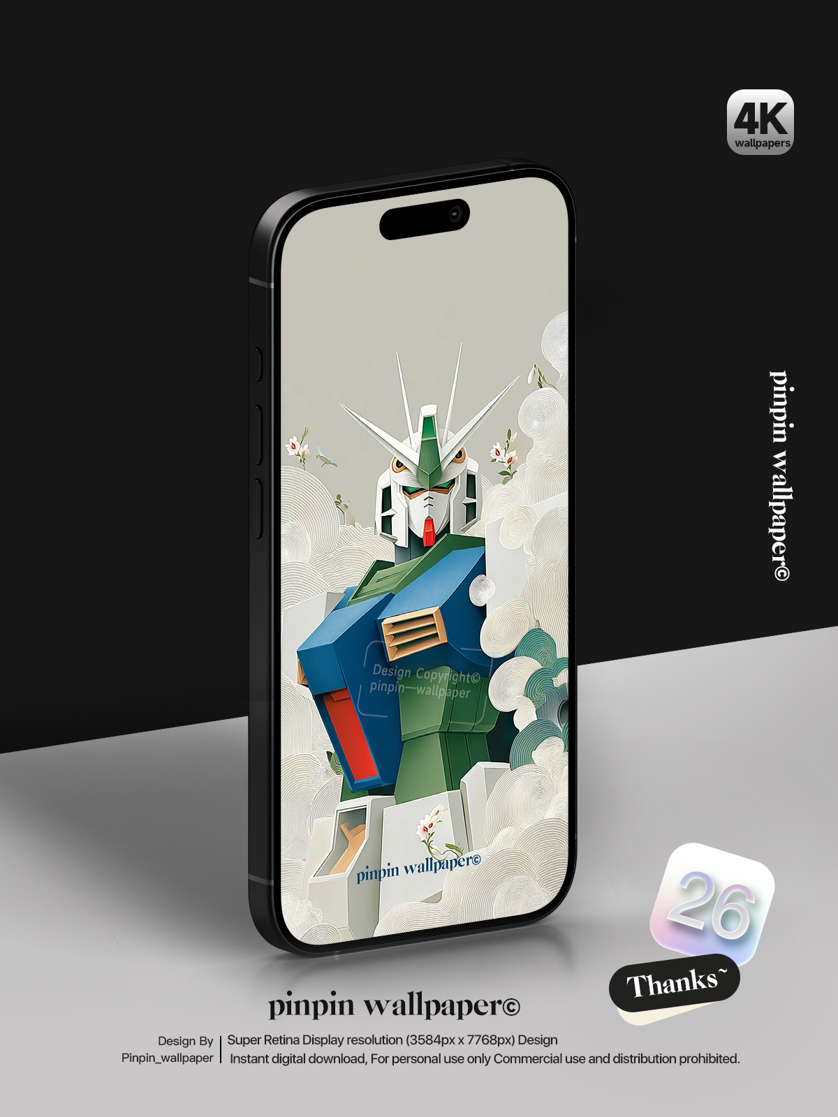 4K HD Phone Wallpaper Background -Gundam RX-78 Classic Anime Wallpapers for iPhone and Android