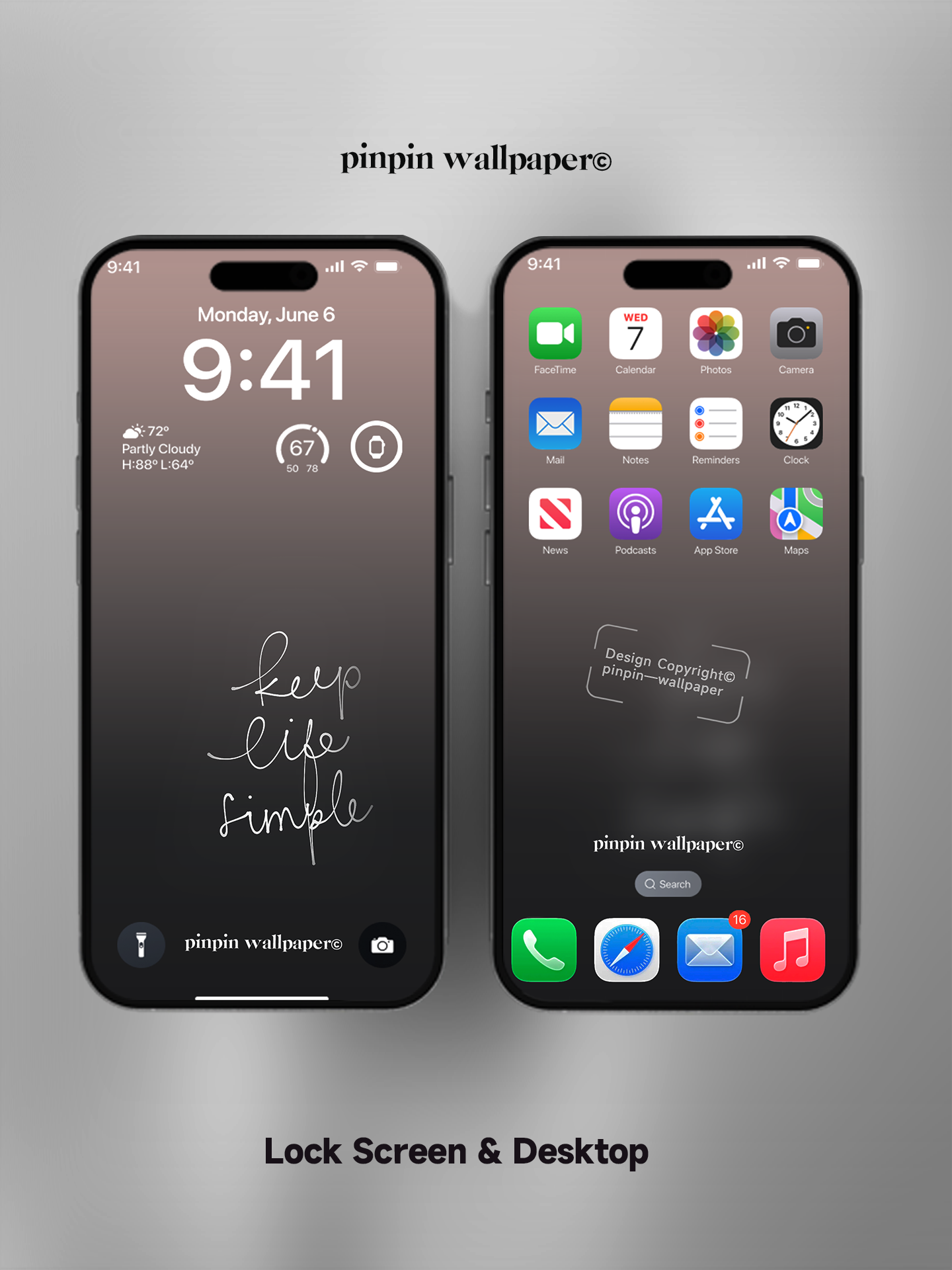 4K HD Phone Wallpaper Background - NO.5827 Minimalist Gradient Style wallpapers for iPhone and Android