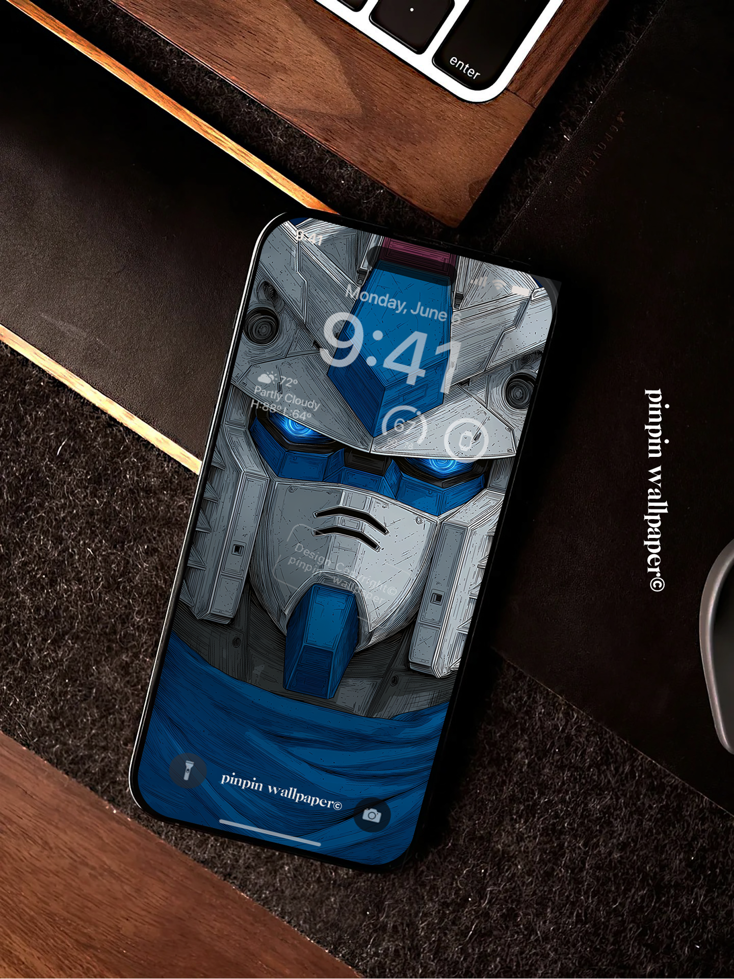 4K HD Phone Wallpaper Background -Gundam RX Classic Anime Wallpapers for iPhone and Android