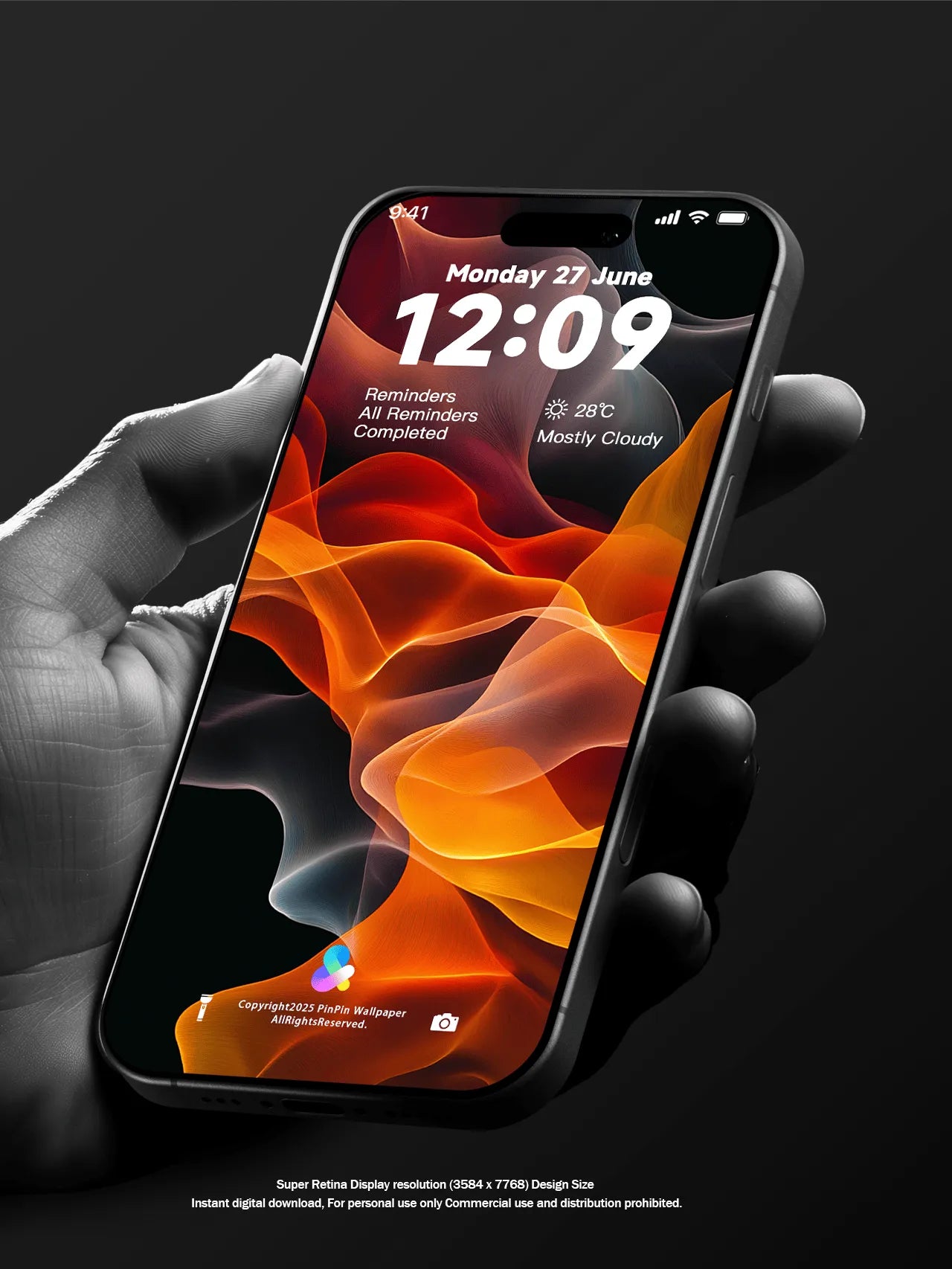 4K HD 壁紙の背景 - iPhone および Android 向け Black Universe Series20
