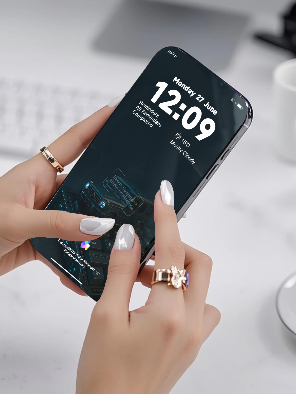 4K HD 壁紙の背景 - iPhone および Android 向け Black Universe Series20