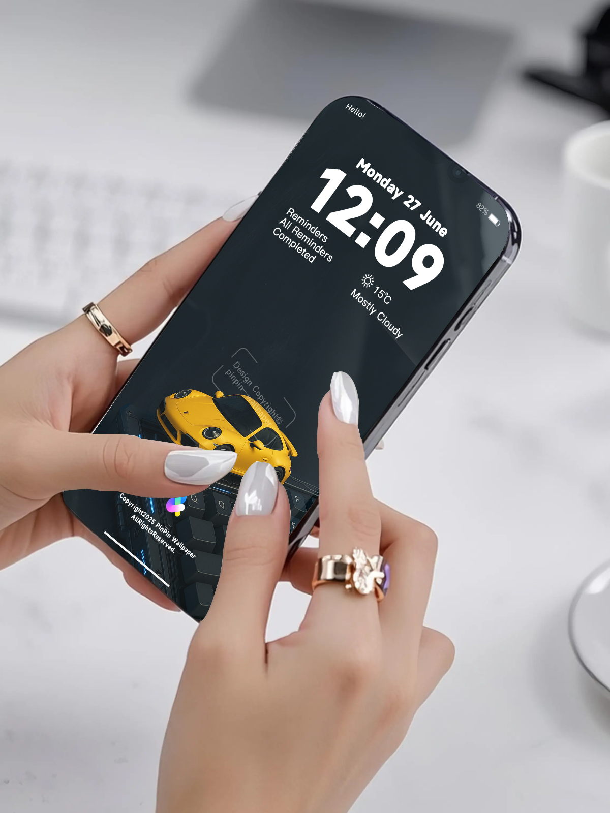 4K HD 壁紙の背景 - iPhone および Android 向け Black Universe Series20