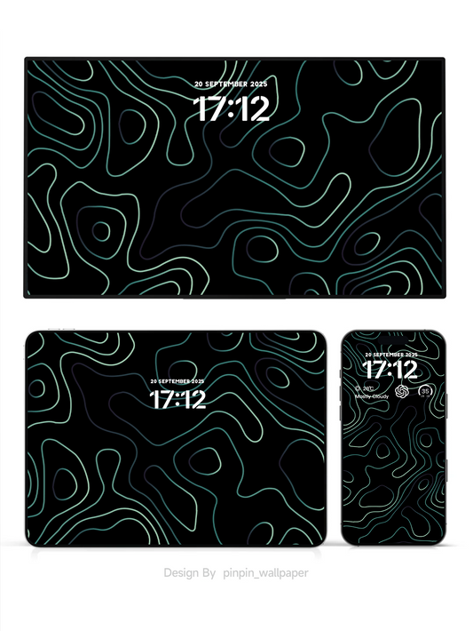 4K HD Apple Devices wallpaper Background Gradient Abstract Style for phone and ipad imac macbook 3 PACK