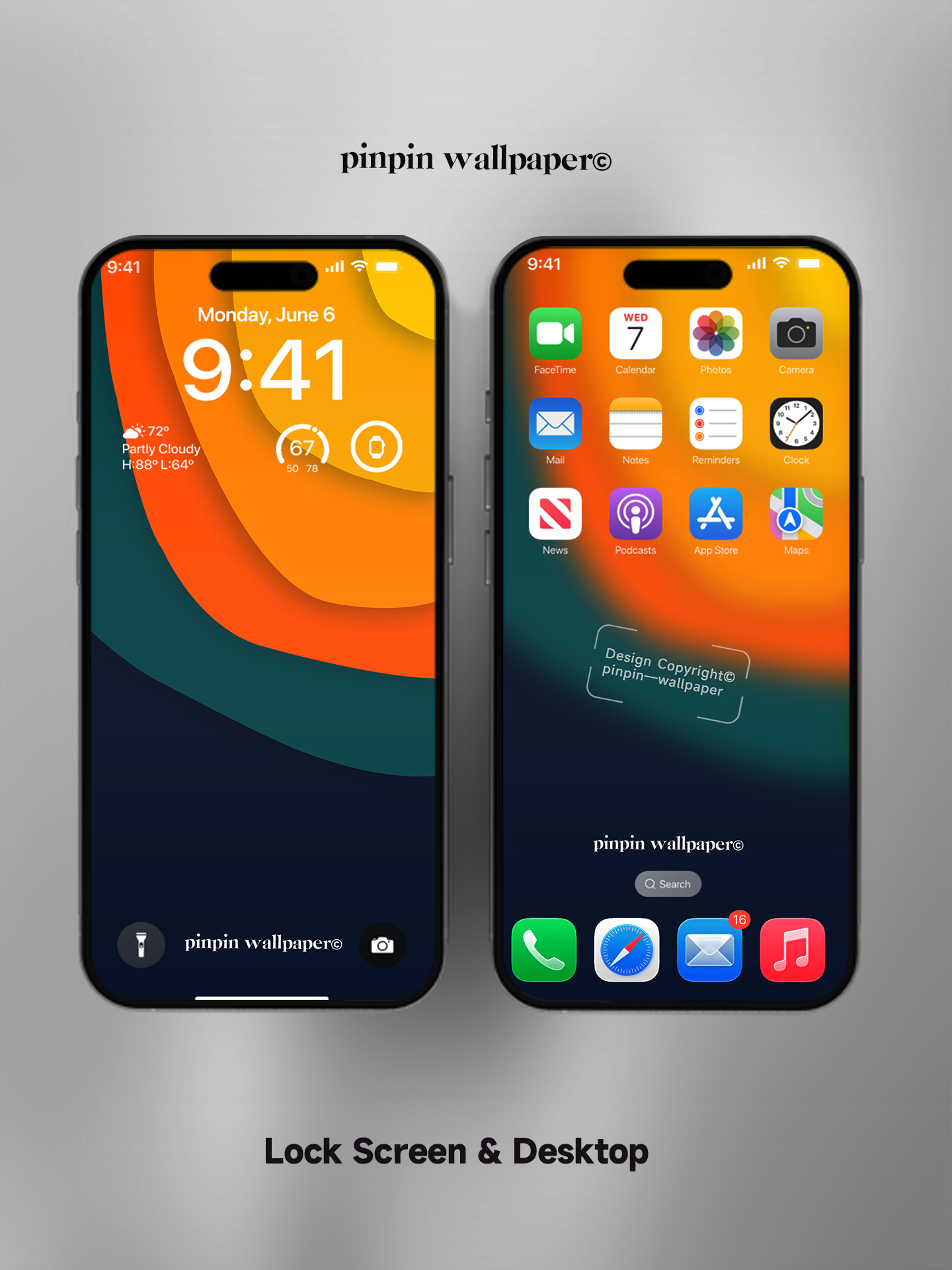 4K HD Phone Wallpaper Background - NO.5835 Minimalist Gradient Style wallpapers for iPhone and Android