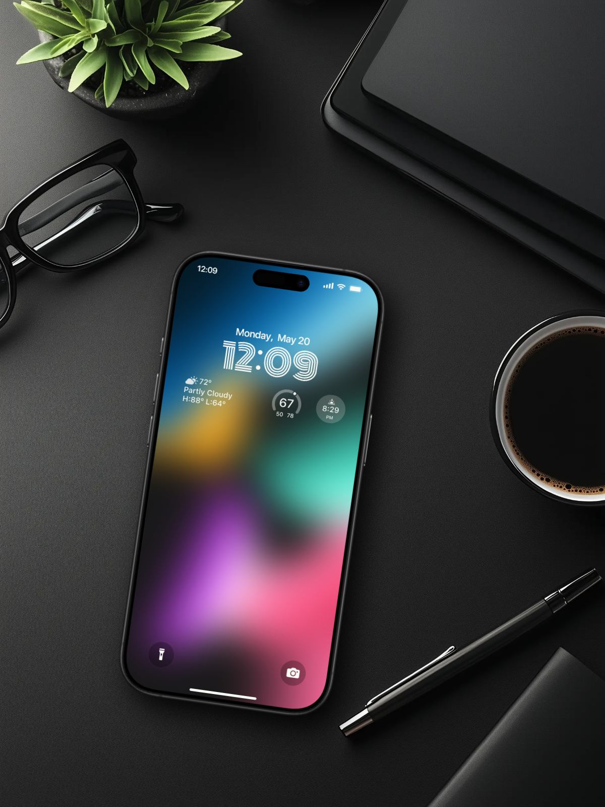 4K HD 壁紙の背景 - iPhone および Android 向け Black Universe Series20