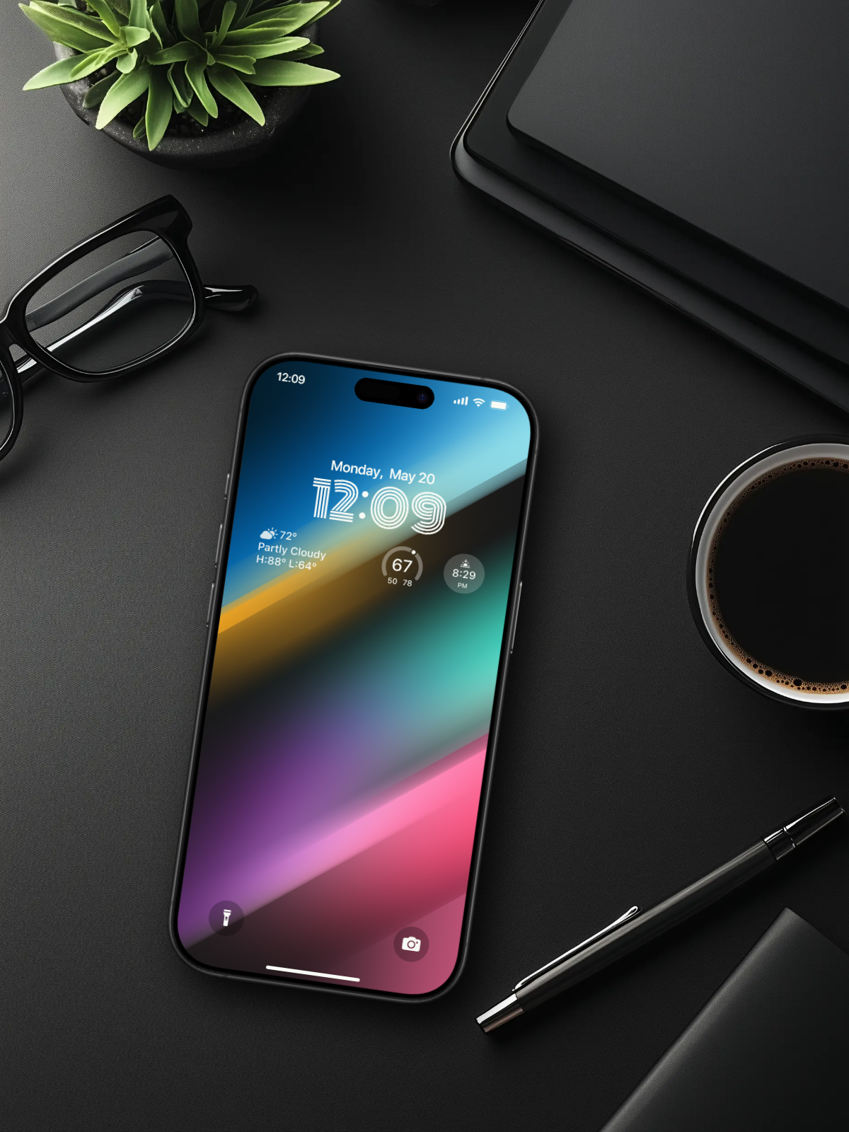 4K HD 壁紙の背景 - iPhone および Android 向け Black Universe Series20