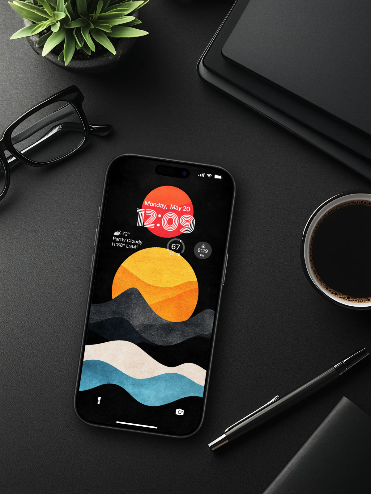 4K HD 壁紙の背景 - iPhone および Android 向け Black Universe Series20