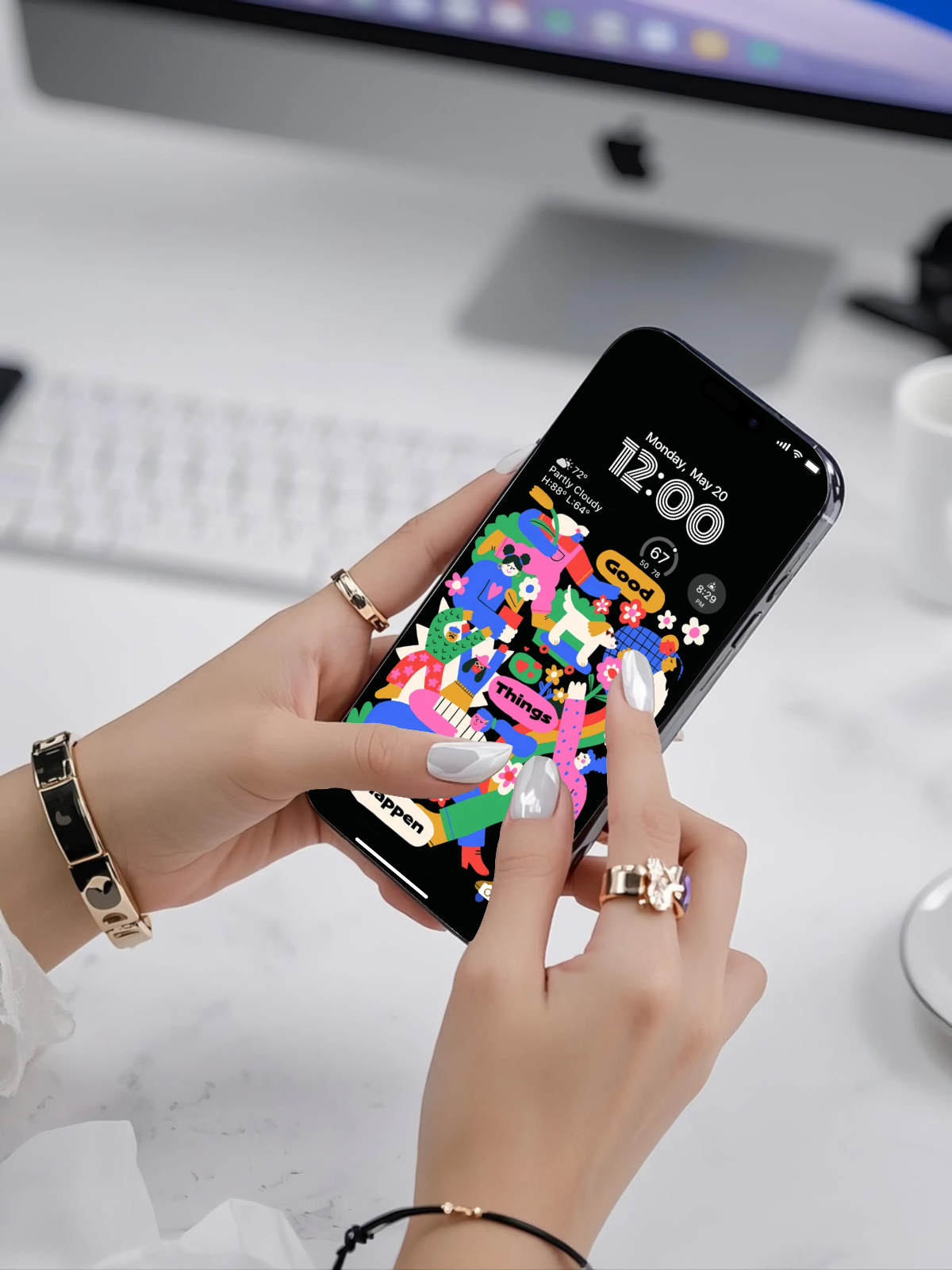 4K HD 壁紙の背景 - iPhone および Android 向け Black Universe Series20
