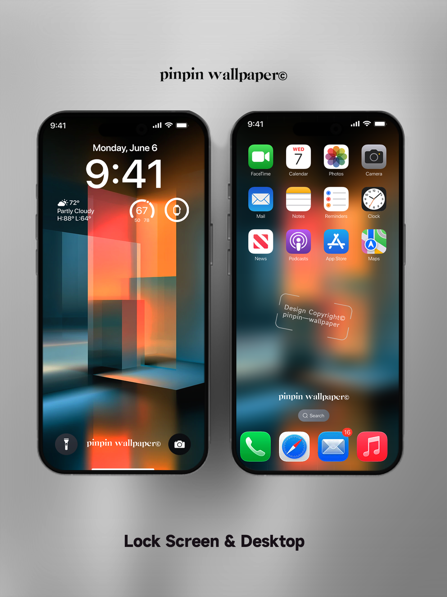 4K HD Phone Wallpaper Background - NO.5837 Minimalist Gradient Style wallpapers for iPhone and Android