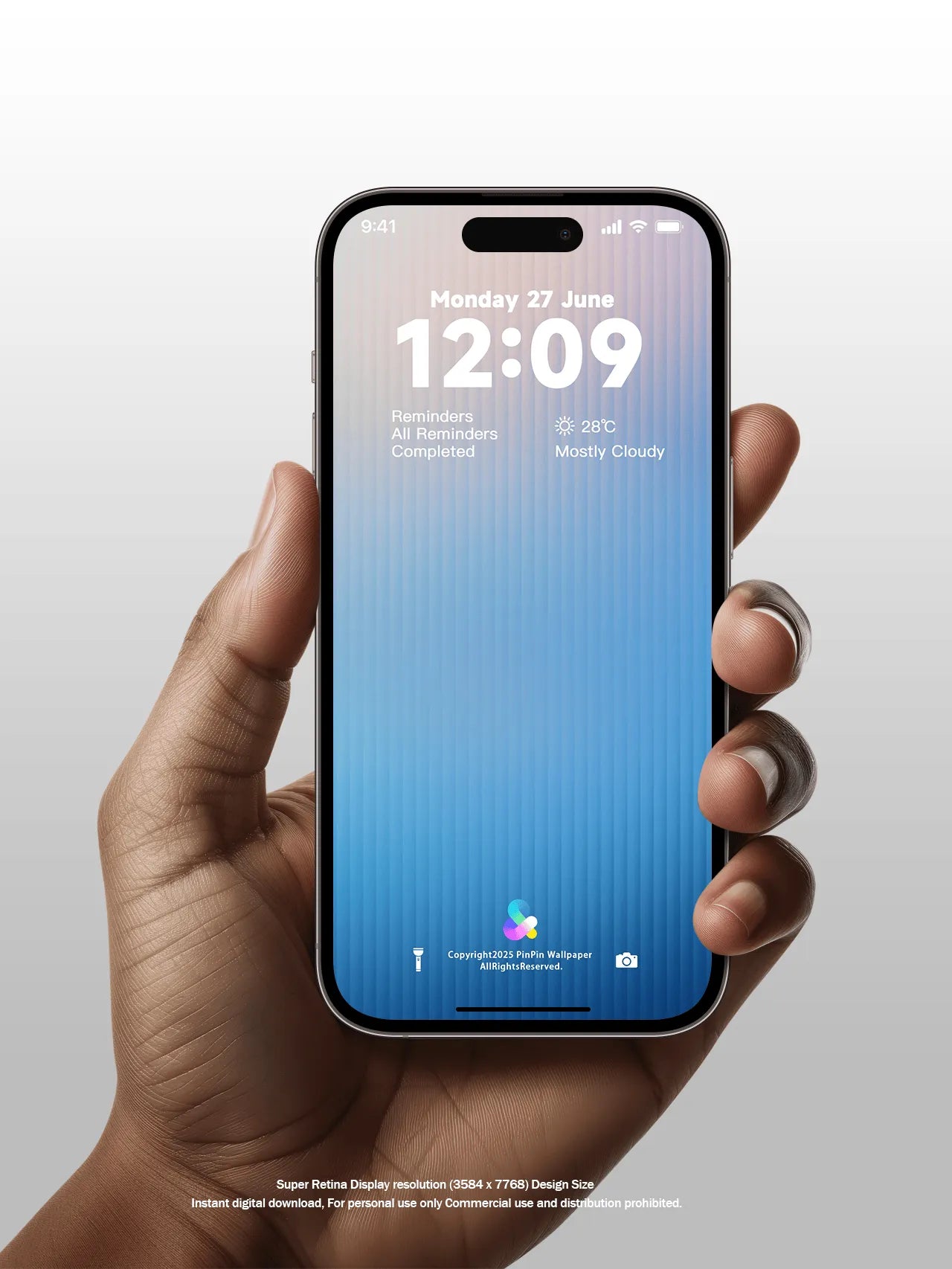 4K HD Wallpaper Background -Gradient color Minimalist style gradient for iPhone and Android 6PACK