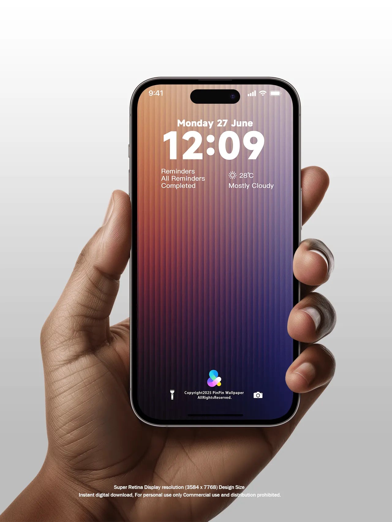 4K HD Wallpaper Background -Gradient color Minimalist style gradient for iPhone and Android 6PACK