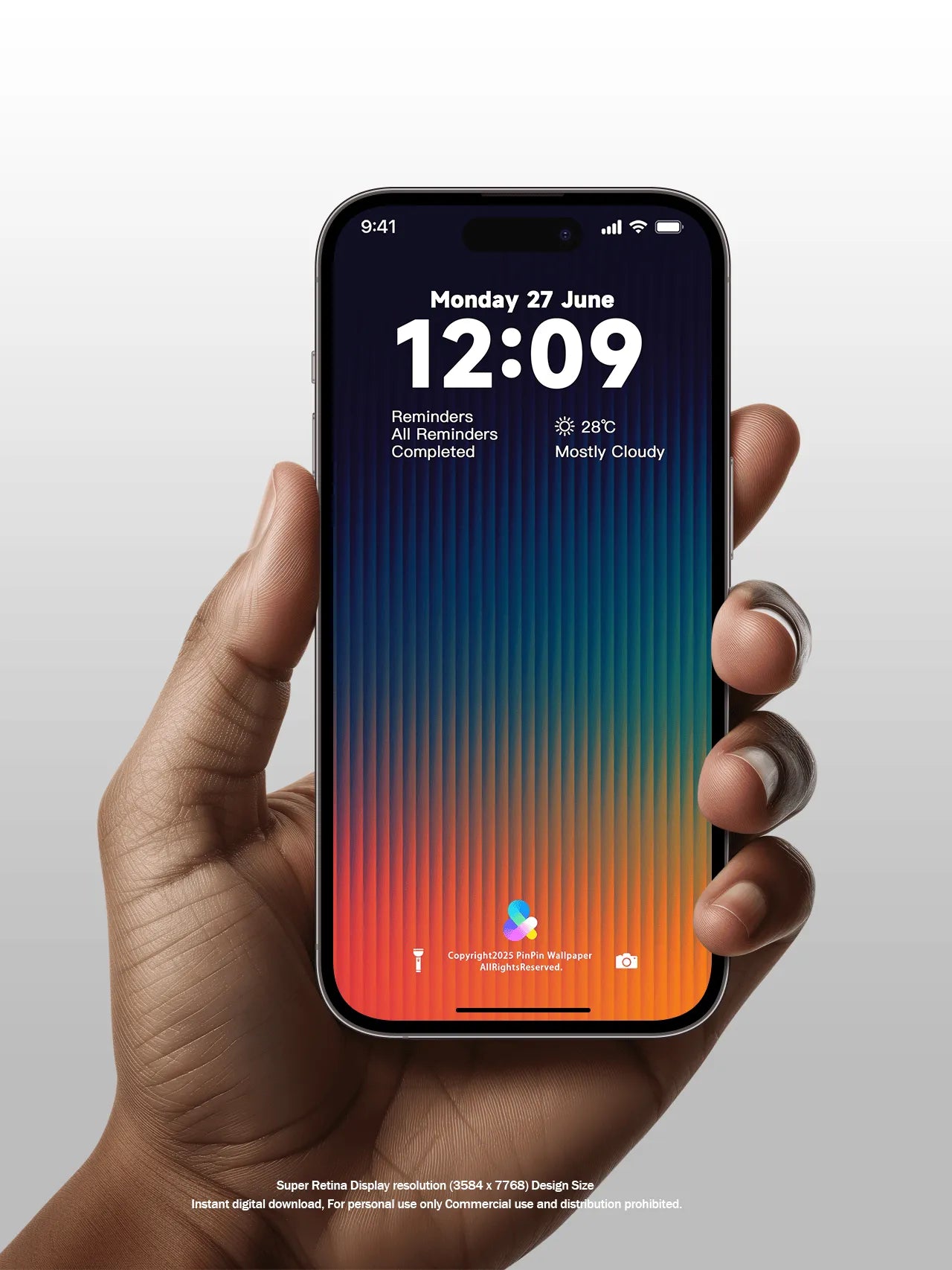 4K HD Wallpaper Background -Gradient color Minimalist style gradient for iPhone and Android 6PACK