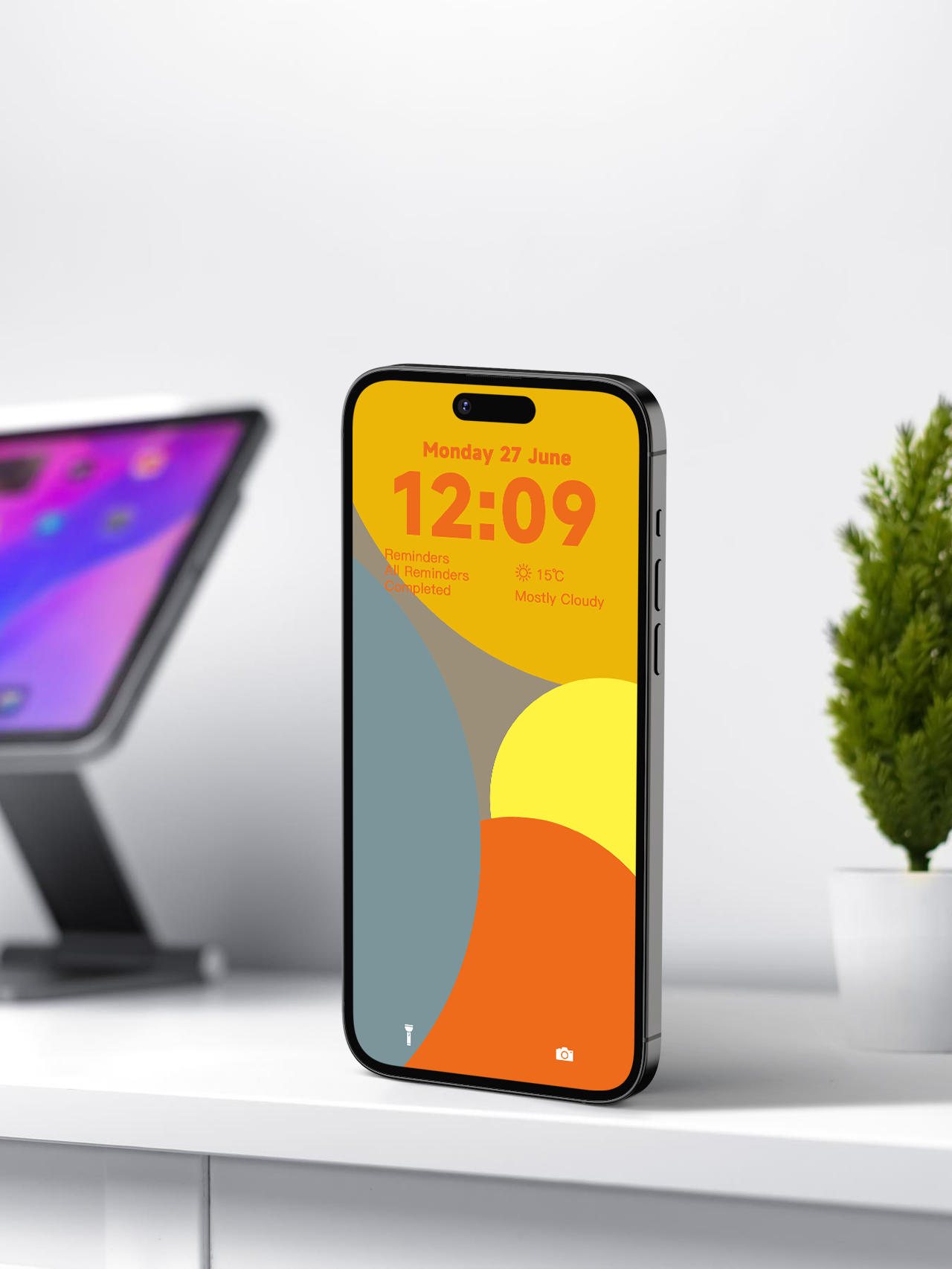 4K HD 壁紙の背景 - iPhone と Android 向けのカラフルな幾何学的形状