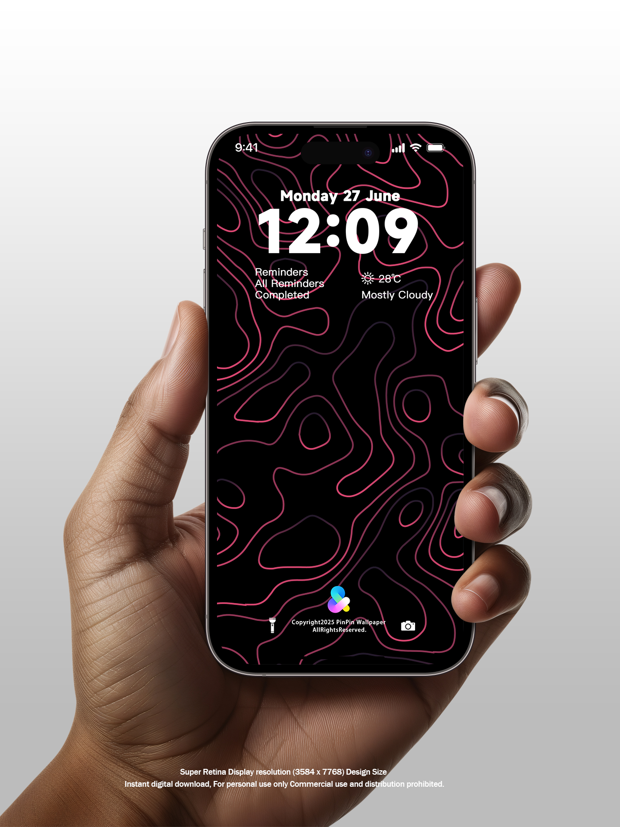 4K HD 壁紙の背景 - iPhone および Android 向け Black Universe Series20
