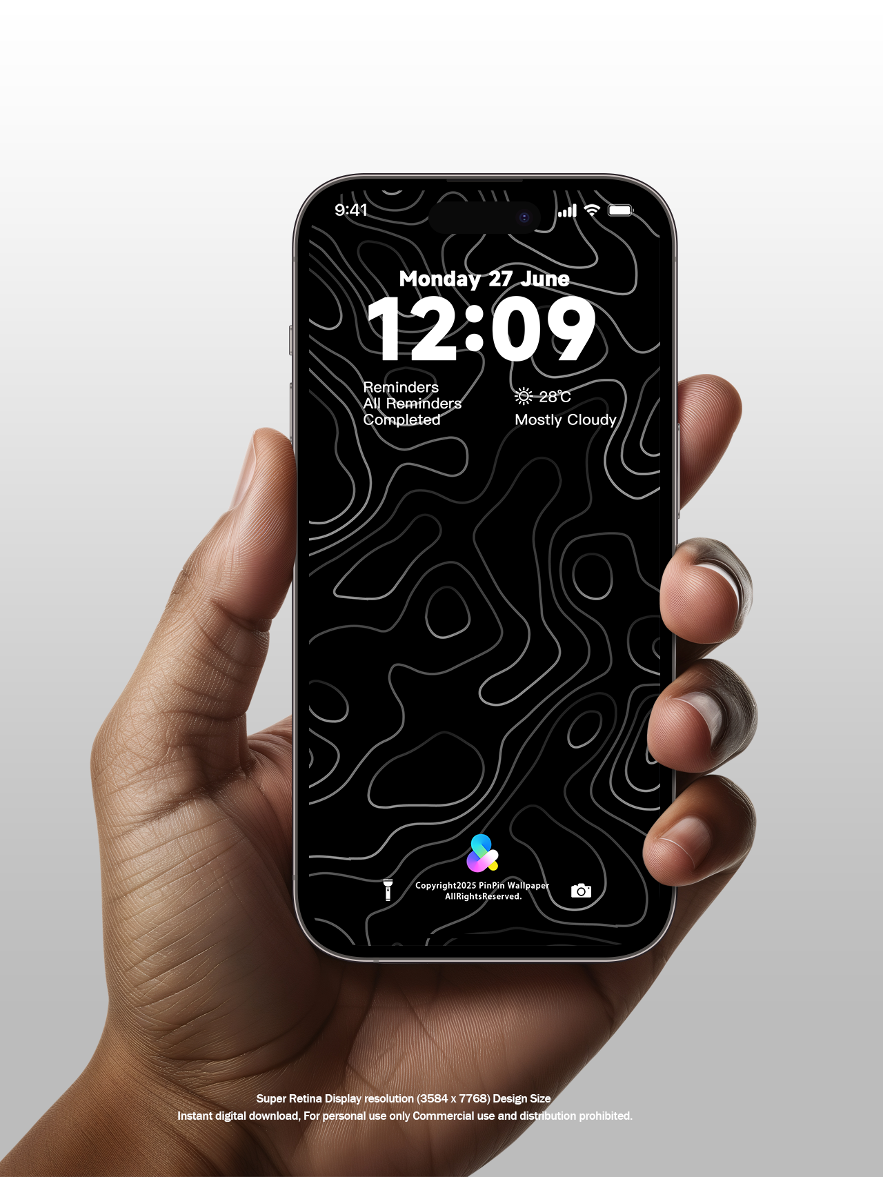 4K HD 壁紙の背景 - iPhone および Android 向け Black Universe Series20