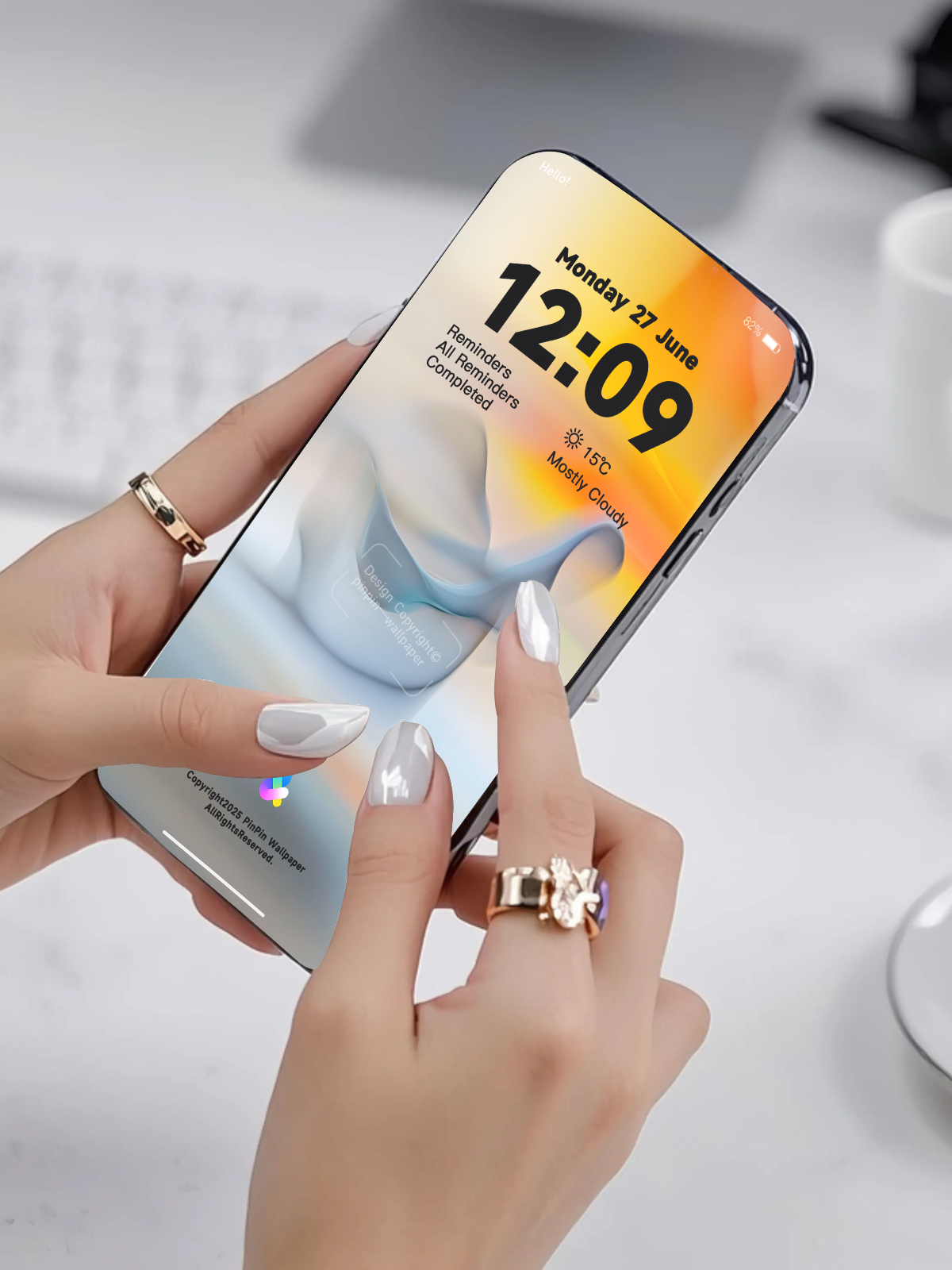 4K HD 壁紙の背景 - iPhone および Android 向け Black Universe Series20