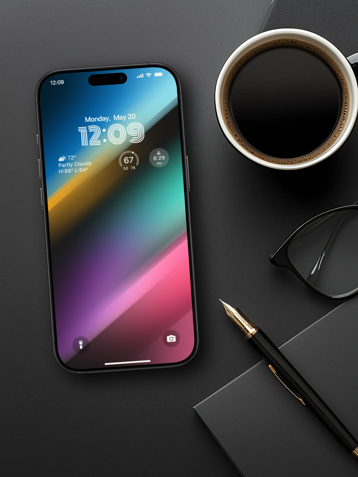 4K HD 壁紙の背景 - iPhone および Android 向け Black Universe Series20