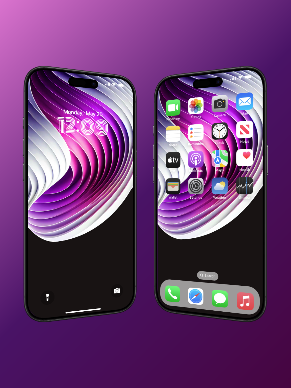 4K HD 壁紙の背景 - iPhone および Android 向け Black Universe Series20