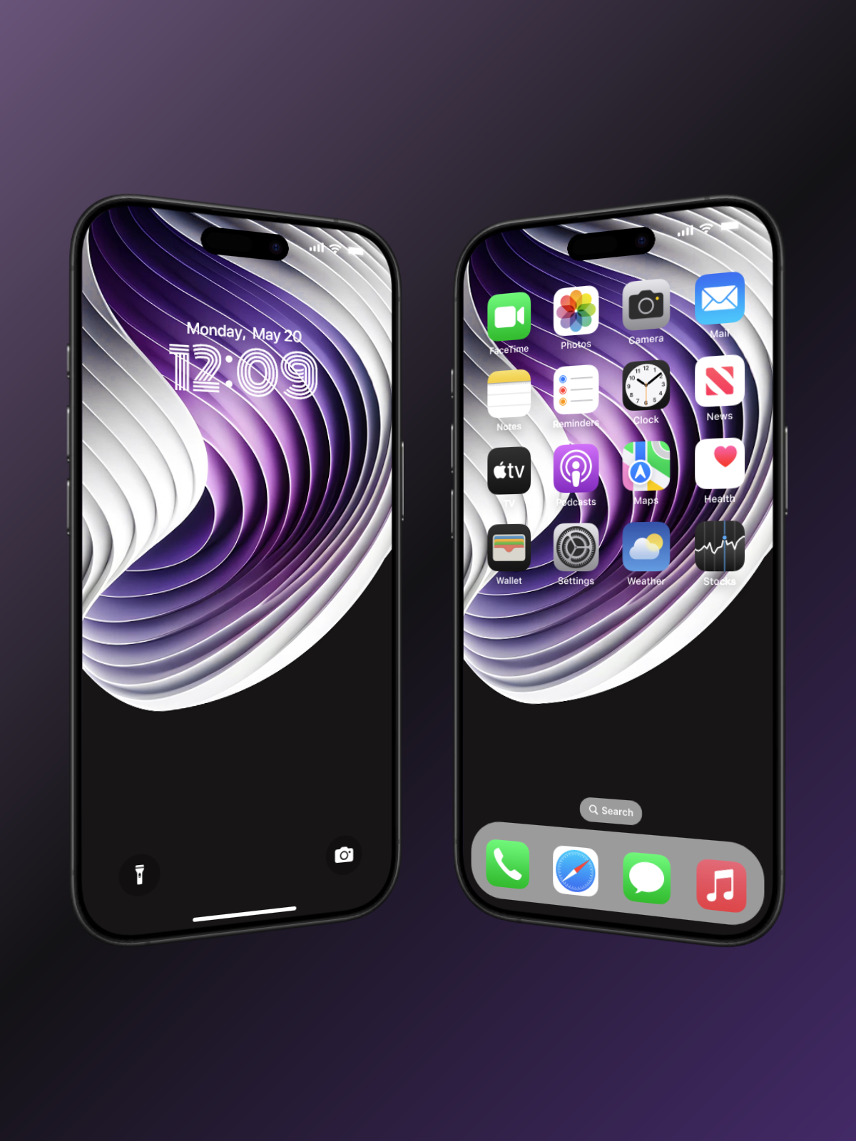 4K HD 壁紙の背景 - iPhone および Android 向け Black Universe Series20