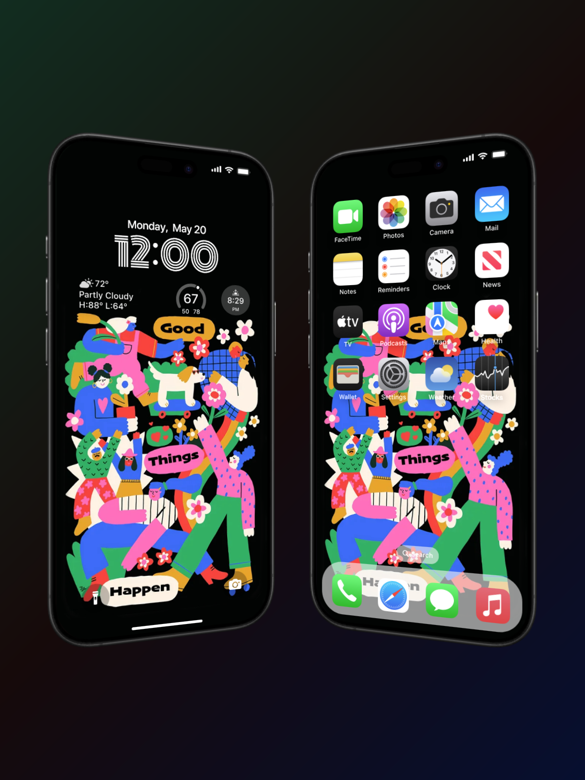4K HD 壁紙の背景 - iPhone および Android 向け Black Universe Series20