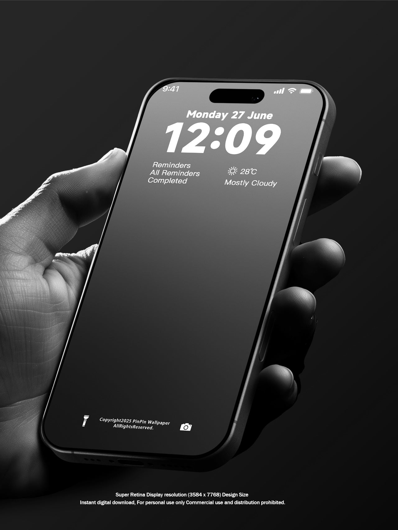 4K HD 壁紙の背景 - iPhone および Android 向け Black Universe Series20
