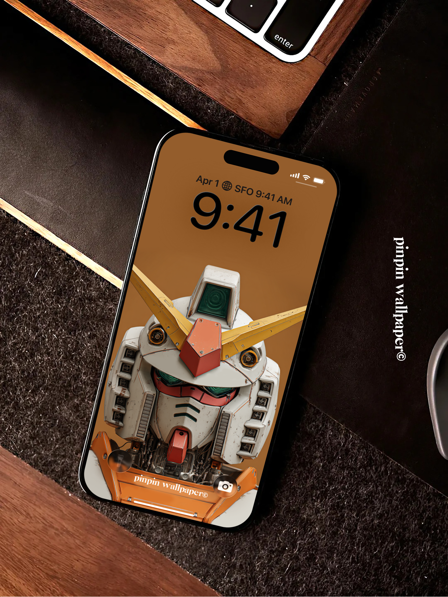 4K HD Phone Wallpaper Background - NO.5864 Minimalist Gradient Style Gundam wallpapers for iPhone and Android