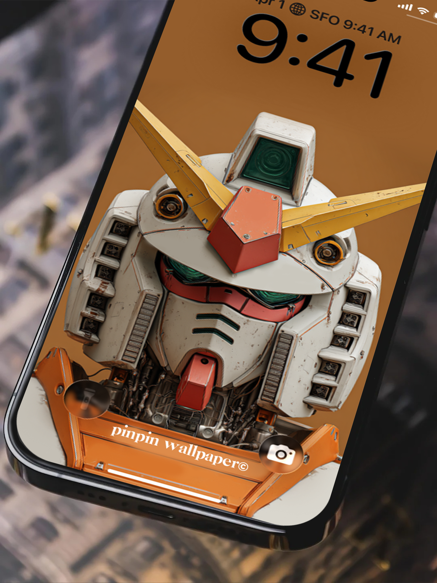 4K HD Phone Wallpaper Background - NO.5864 Minimalist Gradient Style Gundam wallpapers for iPhone and Android
