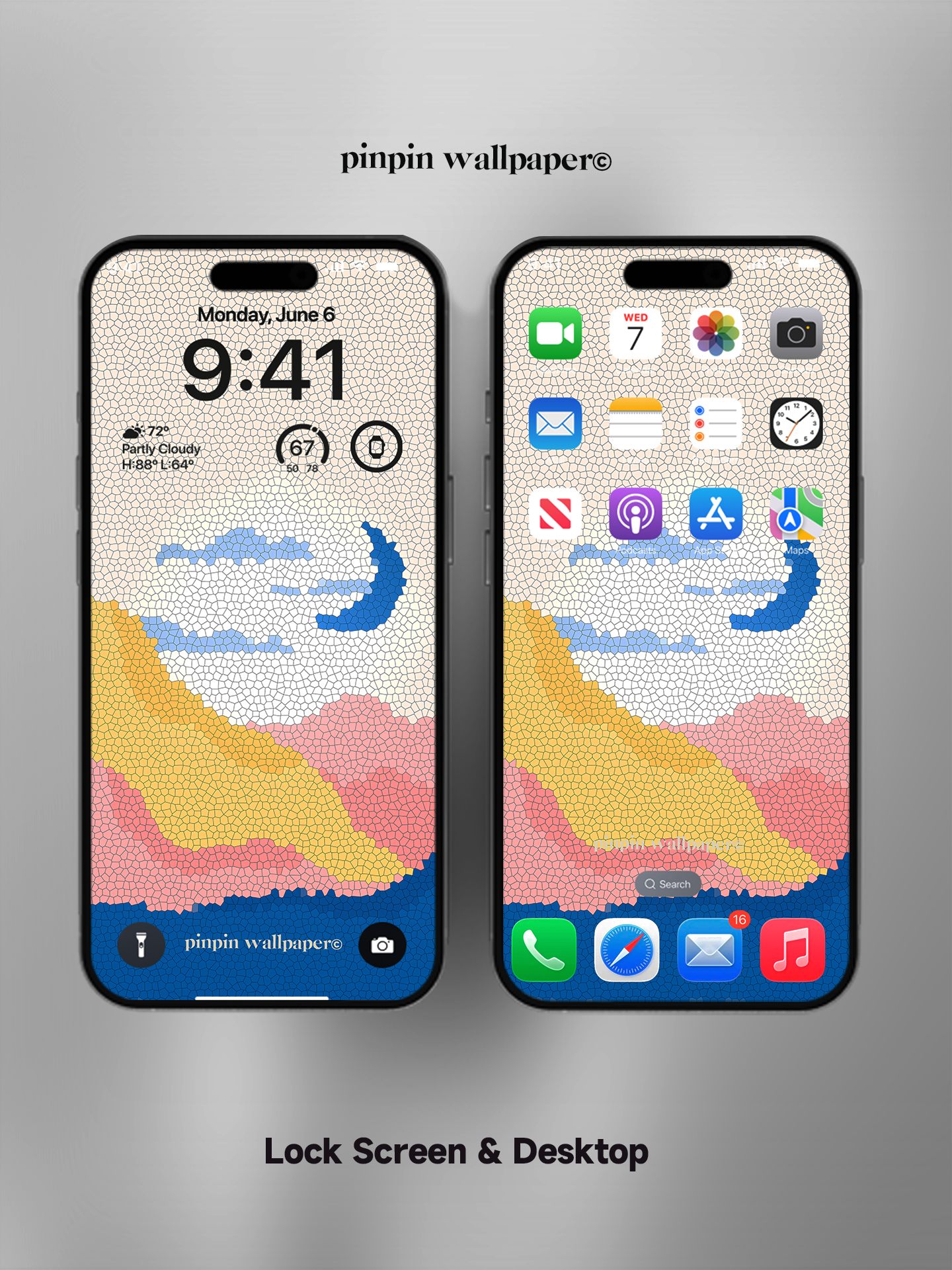 4K HD Phone Wallpaper Background - NO.5722 Minimalist Gradient Style wallpapers for iPhone and Android