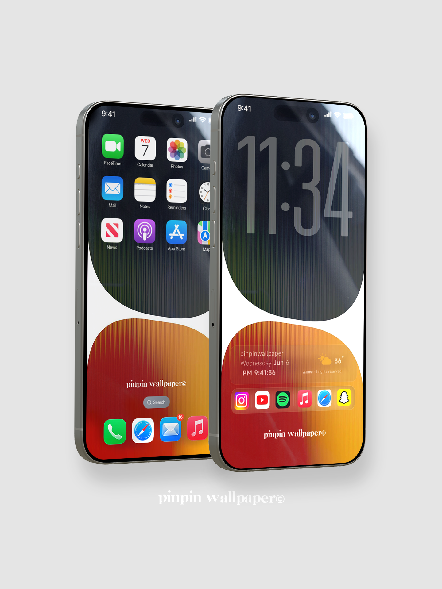 4K HD Phone Wallpaper Background - NO.5965 Minimalist Gradient Style wallpapers for iPhone and Android