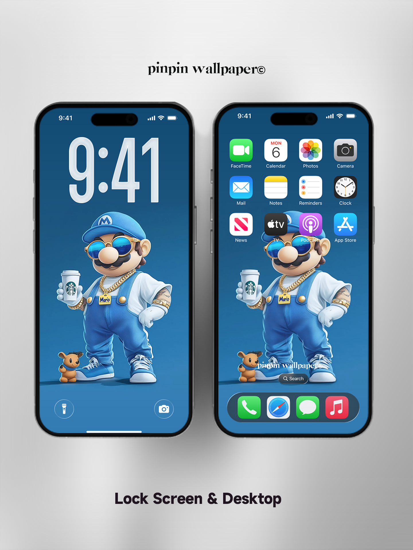 4K HD Phone Wallpaper Background - NO.5873 Minimalist Gradient Style mario wallpapers for iPhone and Android