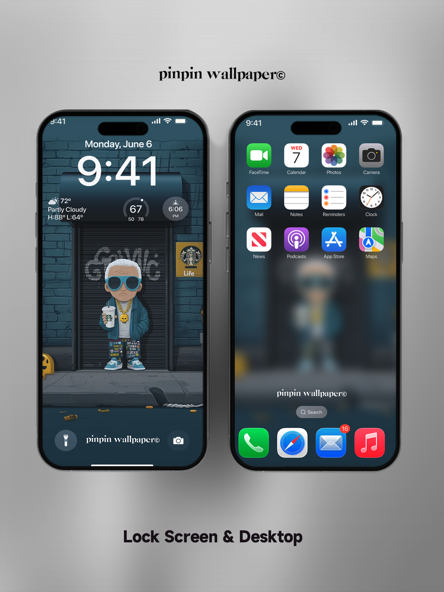 4K HD Phone Wallpaper Background - NO.5724 Minimalist Gradient Style scrawl wallpapers for iPhone and Android