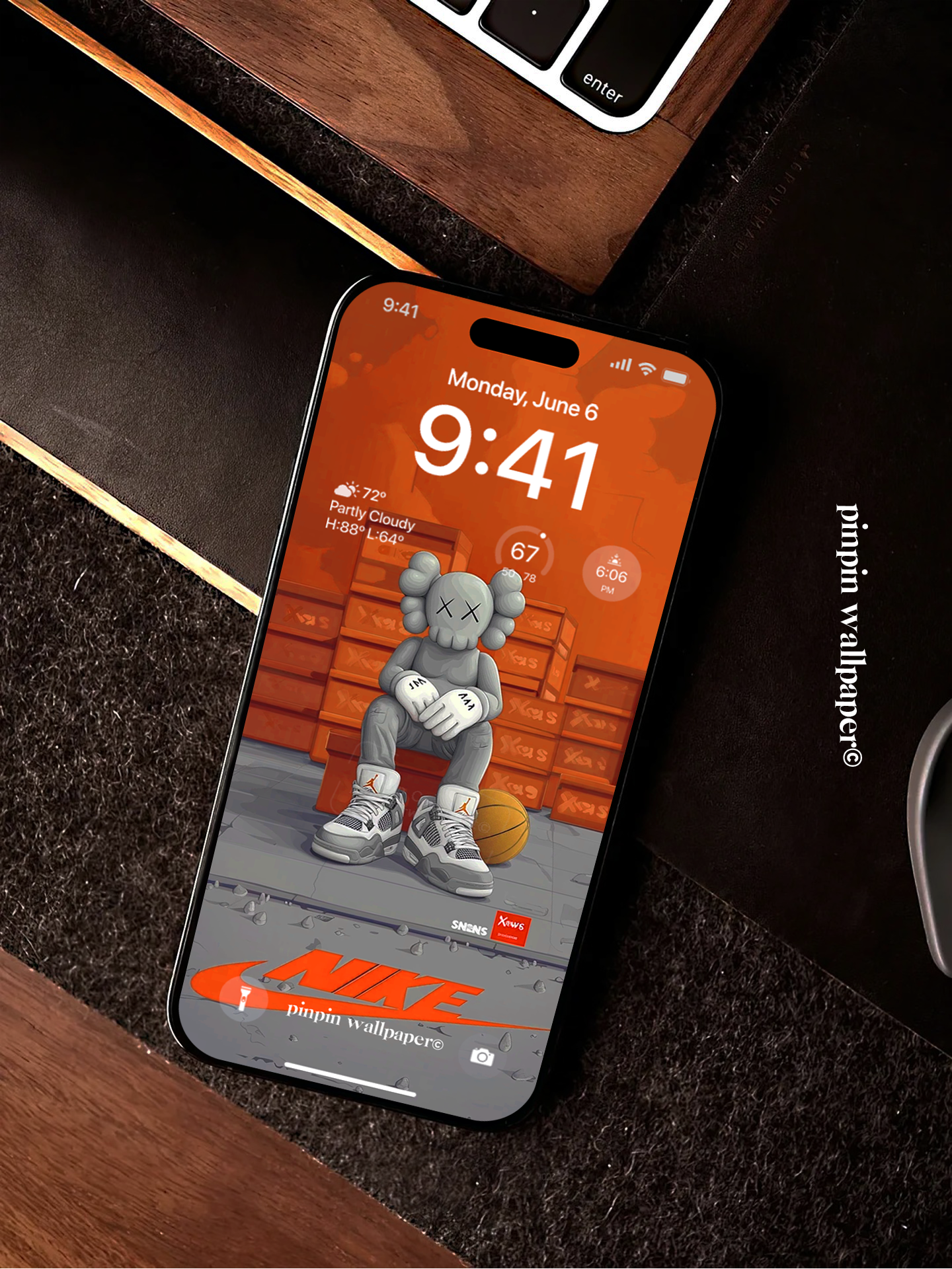 4K HD Phone Wallpaper Background - NO.5726 Minimalist Gradient Style KAWS wallpapers for iPhone and Android