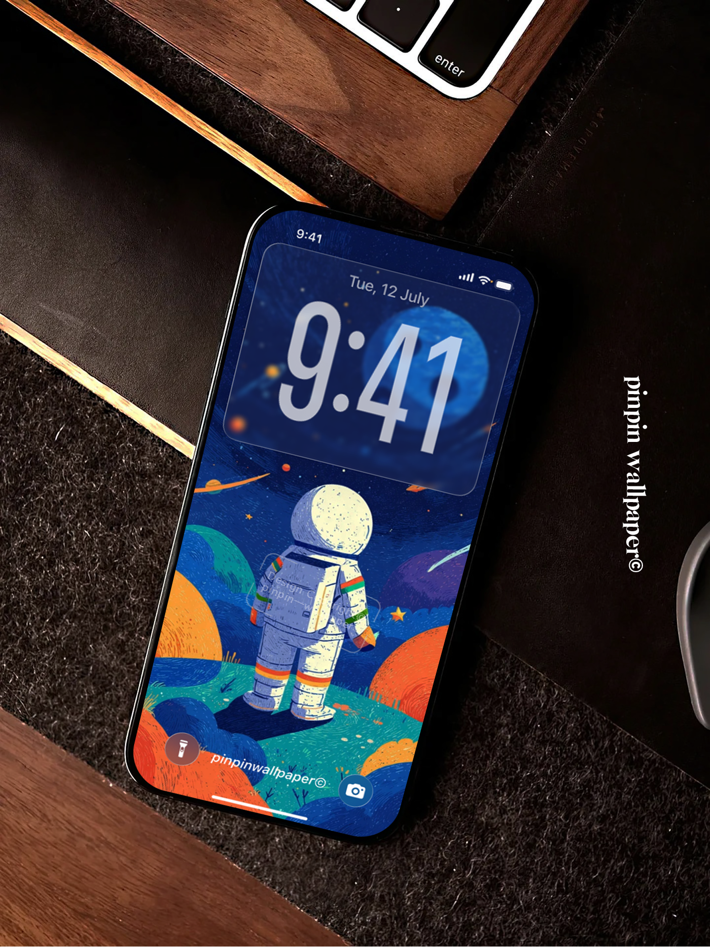4K HD Phone Wallpaper Background - NO.5877 Minimalist Gradient Style astronaut wallpapers for iPhone and Android