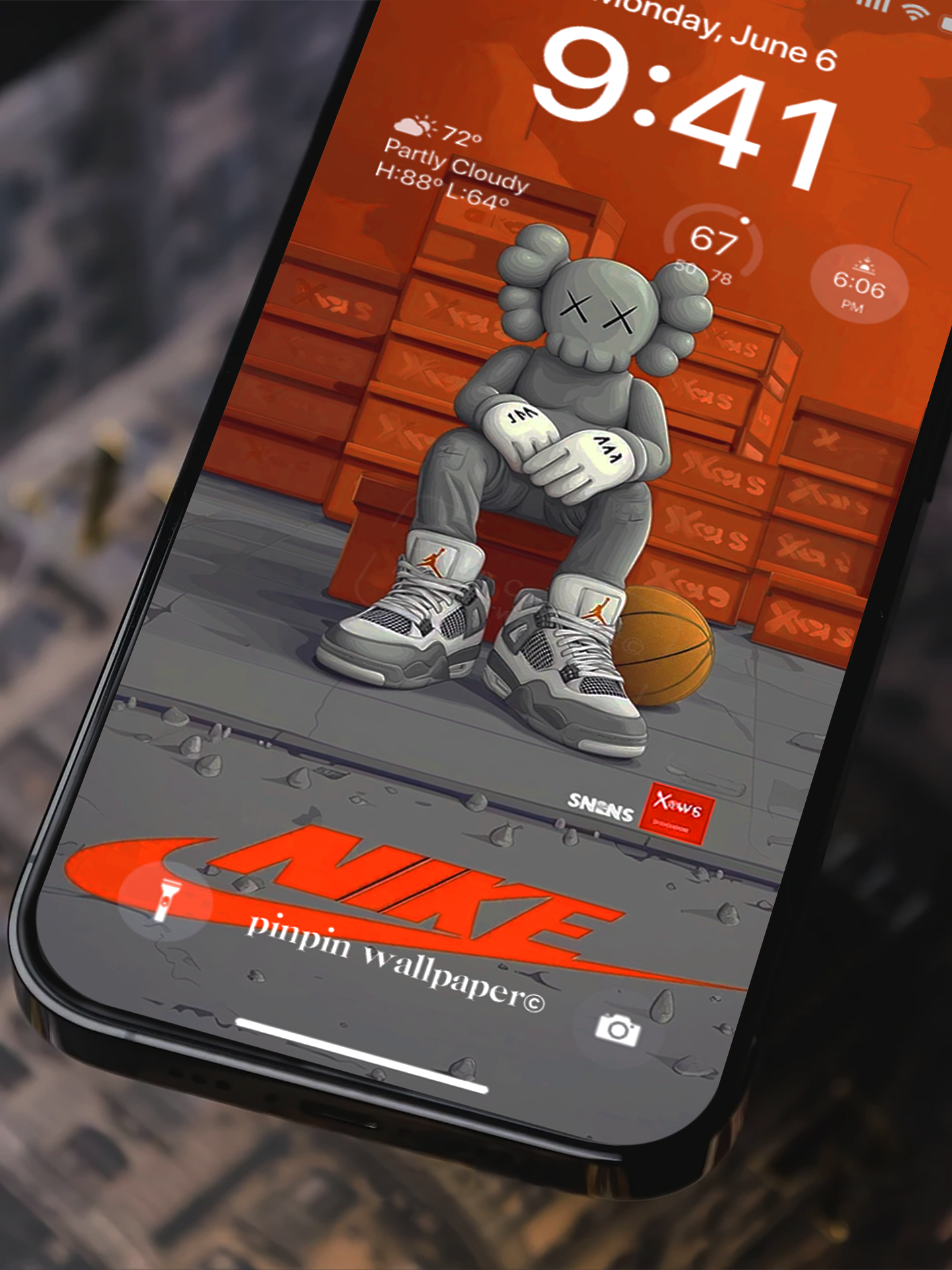 4K HD Phone Wallpaper Background - NO.5726 Minimalist Gradient Style KAWS wallpapers for iPhone and Android