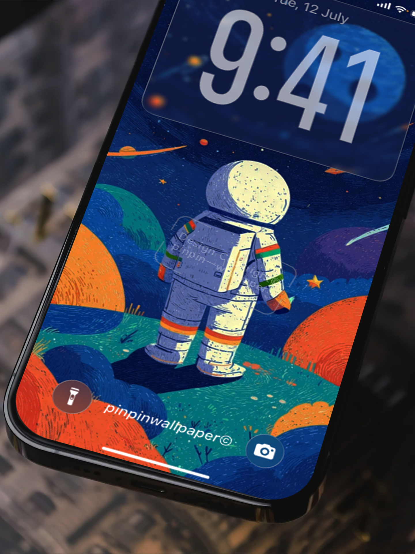 4K HD Phone Wallpaper Background - NO.5877 Minimalist Gradient Style astronaut wallpapers for iPhone and Android