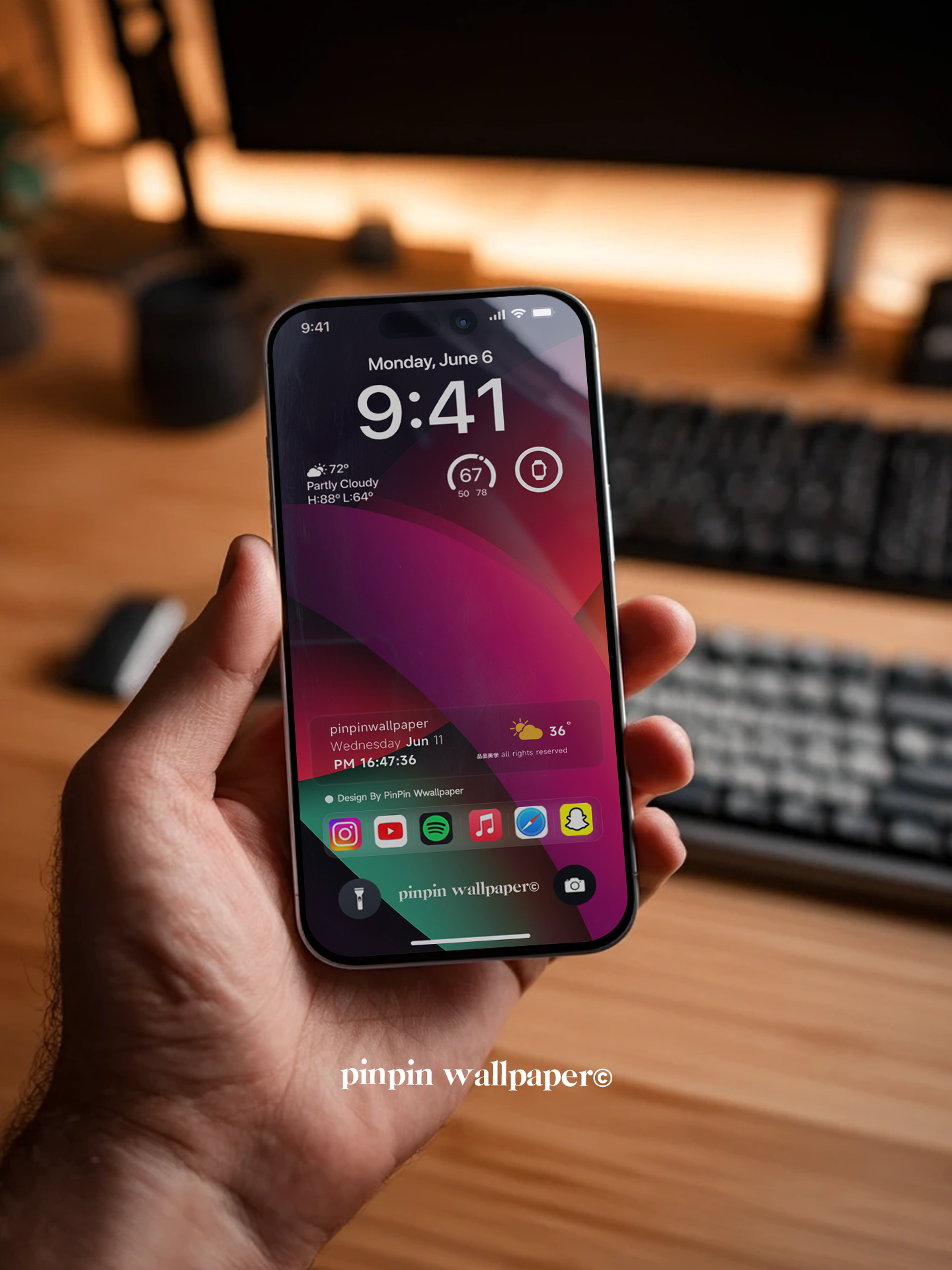 4K HD 壁紙の背景 - iPhone および Android 向け Black Universe Series20