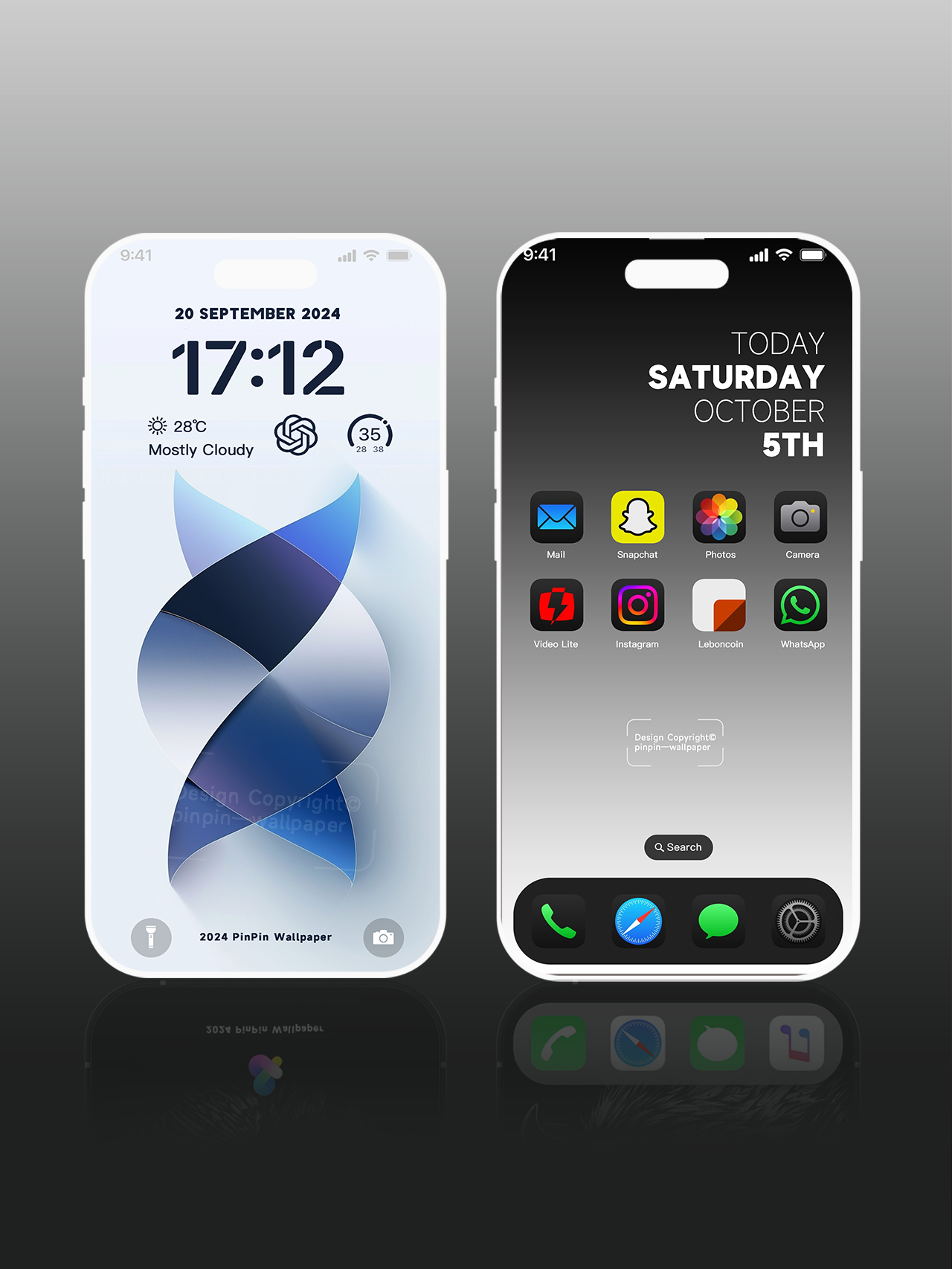 4K HD Wallpaper Background -Minimalist style gradient for iPhone and Android