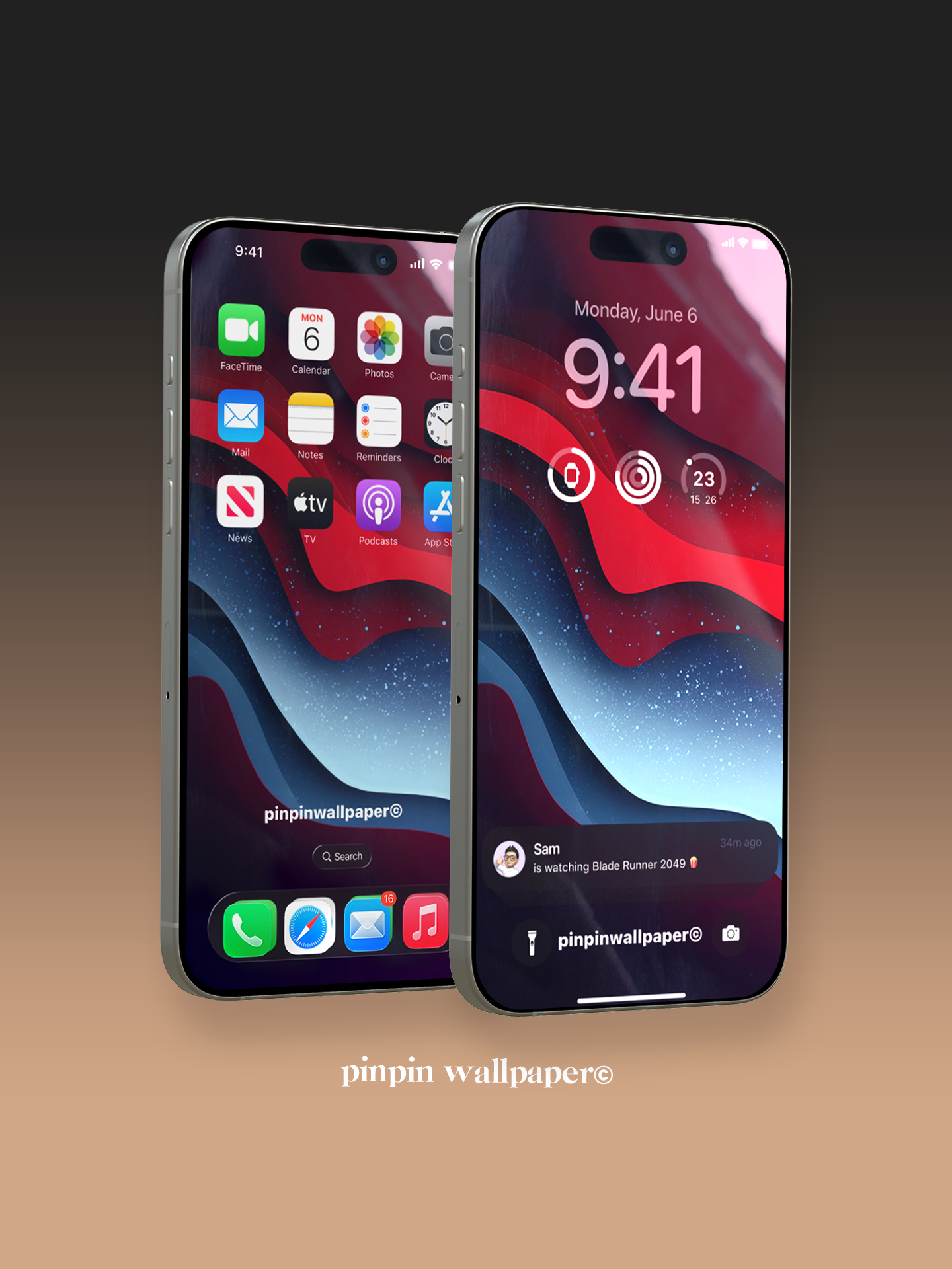 4K HD 壁紙の背景 - iPhone および Android 向け Black Universe Series20