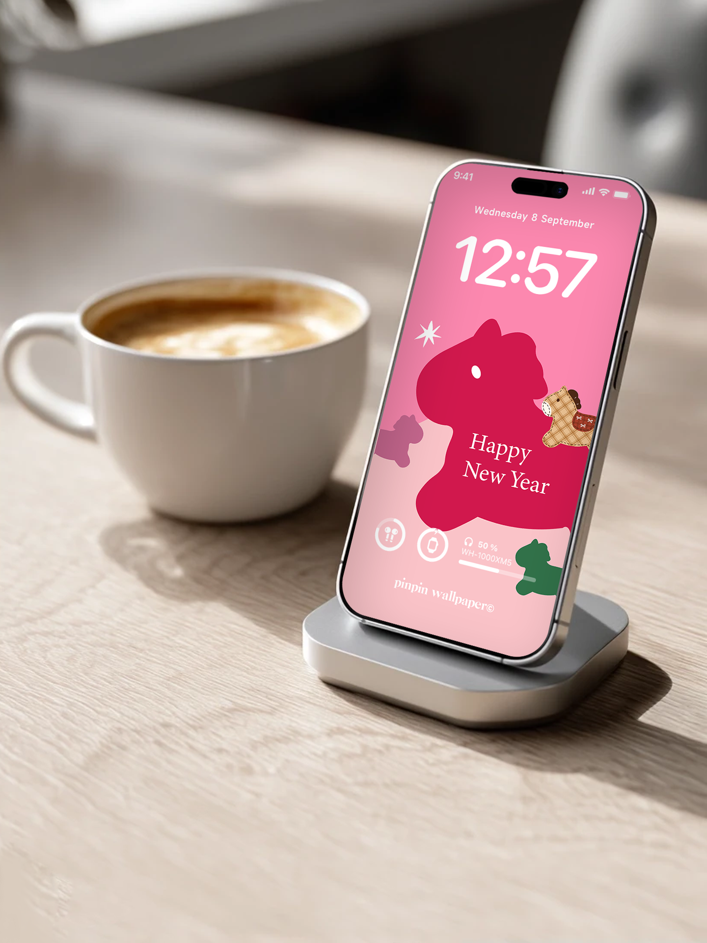 4K HD Phone Wallpaper Background - NO.6026 Hello 2026 Happy New Year Wallpaper, Compatible with iPhone and Android Devices