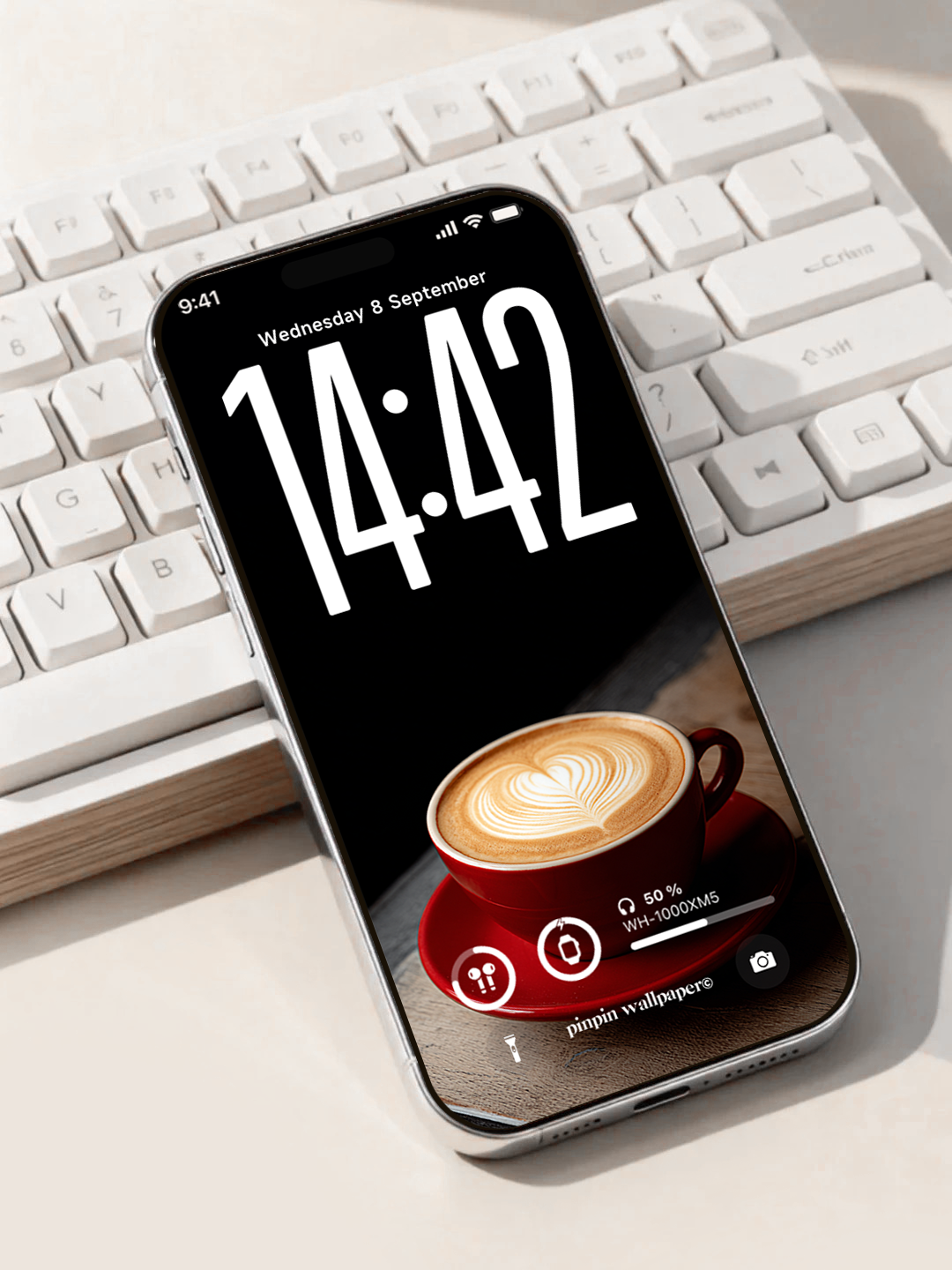 4K HD Phone Wallpaper Background - NO.6084 Minimalist Gradient Style red hot coffee wallpapers for iPhone and Android