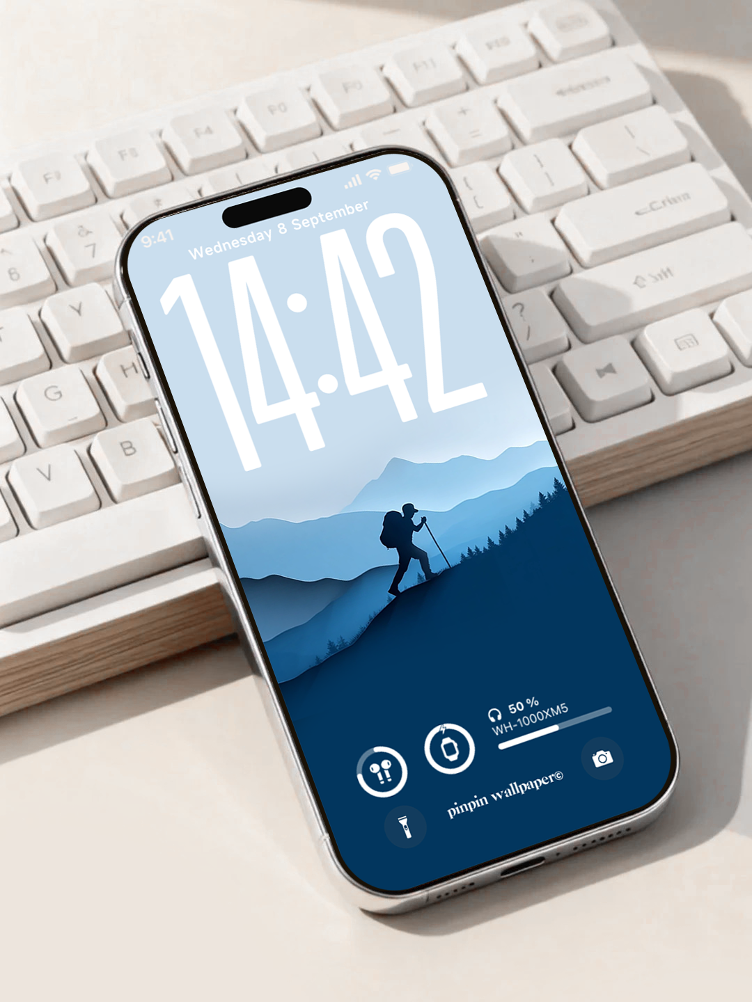 4K HD Phone Wallpaper Background - NO.6085 Minimalist Gradient Style Bule wallpapers for iPhone and Android