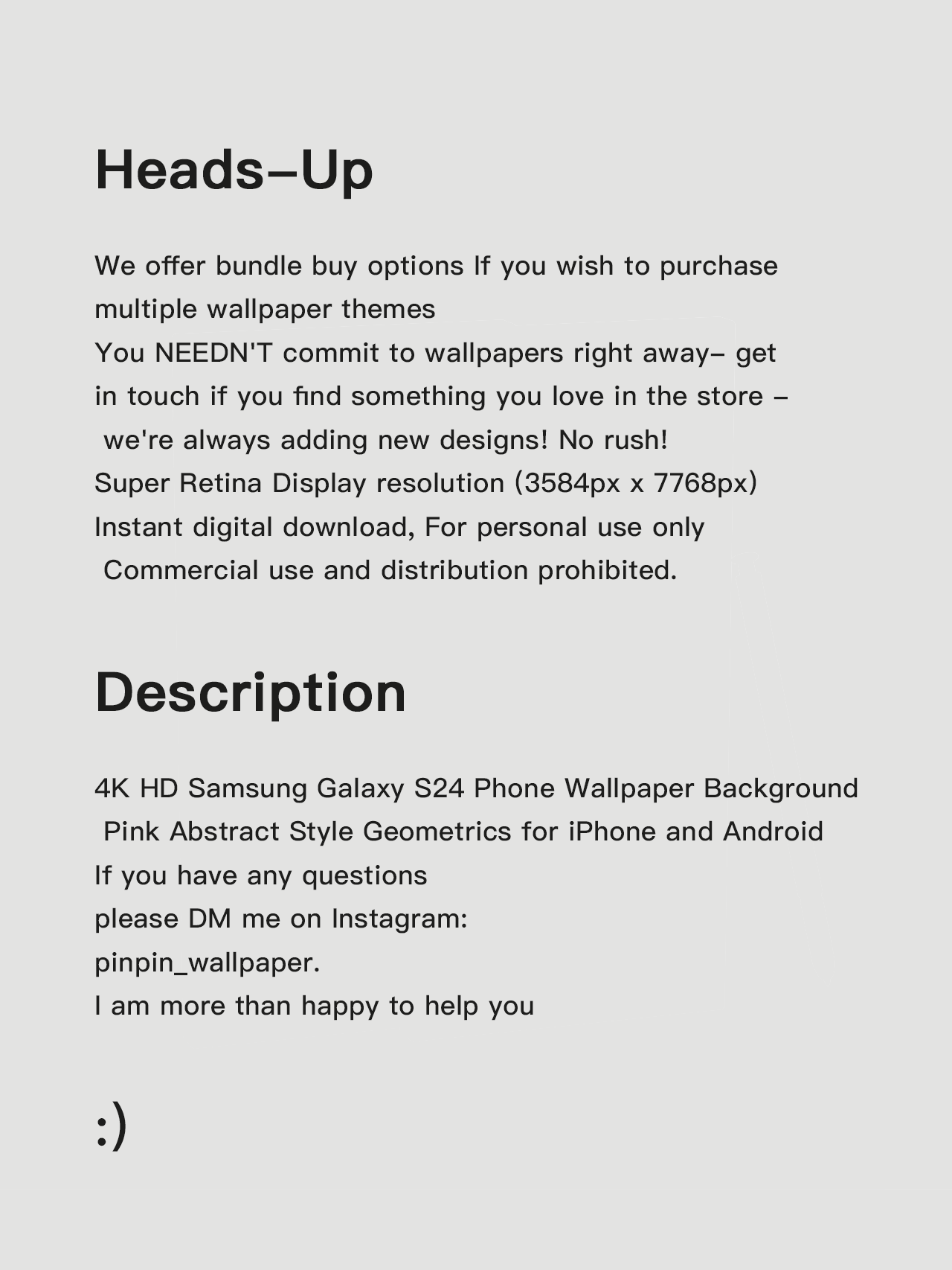 4K HD Wallpaper Background - Minimalist style No.0809 for iPhone and Android 6PACK