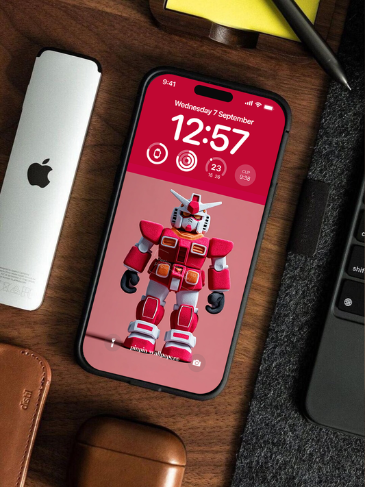 4K HD Phone Wallpaper Background - NO.6218 Minimalist Gradient Style Gundam RX-78 wallpapers for iPhone and Android